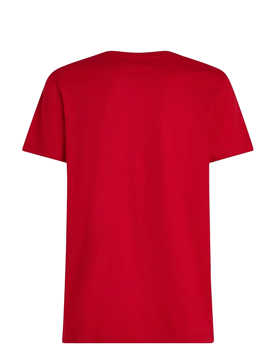 Tommy Hilfiger - ESS SEASONAL REG FIT SOLID TEE - kurzärmelige t-shirts - medium red - 2