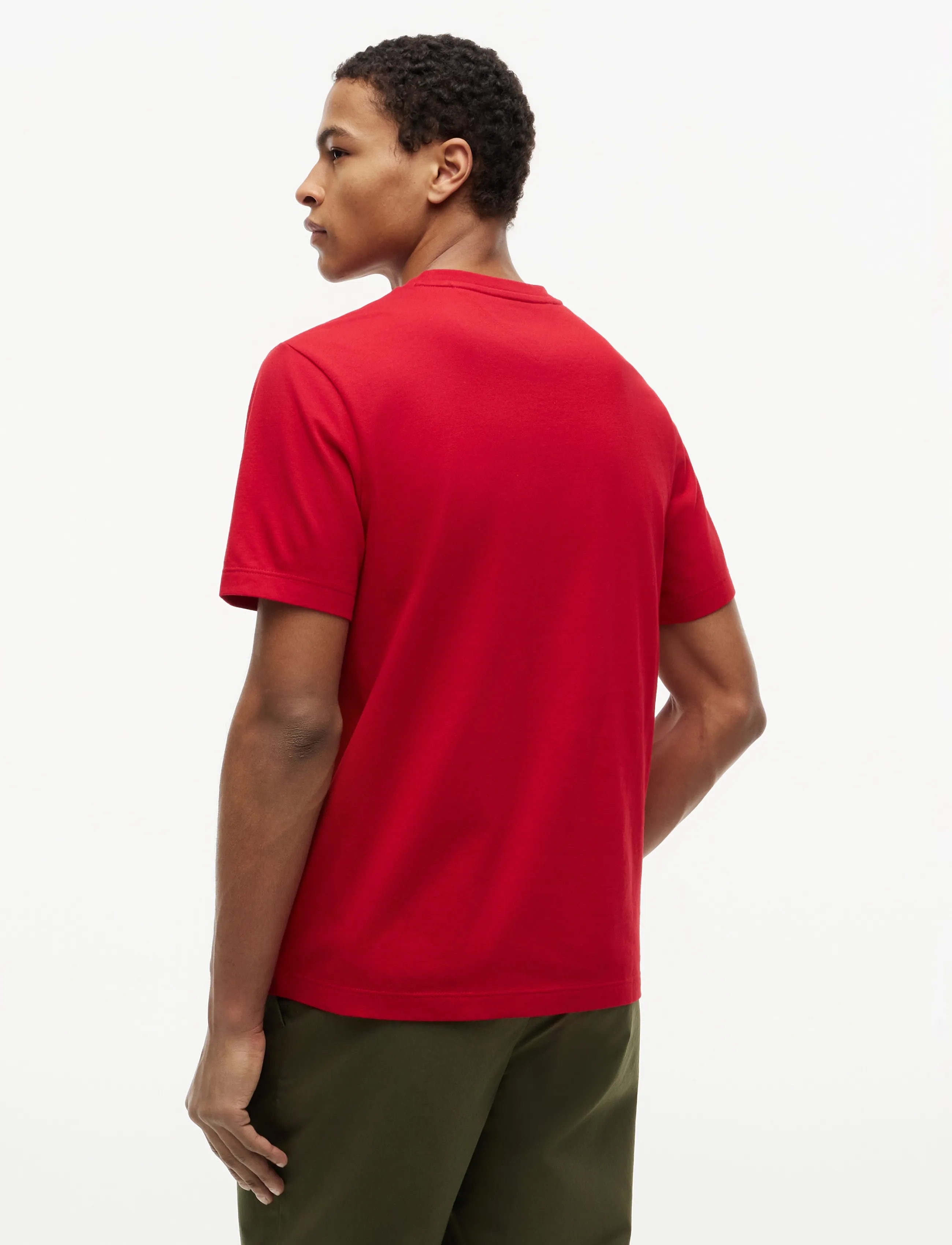 Tommy Hilfiger - ESS SEASONAL REG FIT SOLID TEE - kurzärmelige t-shirts - medium red - 3