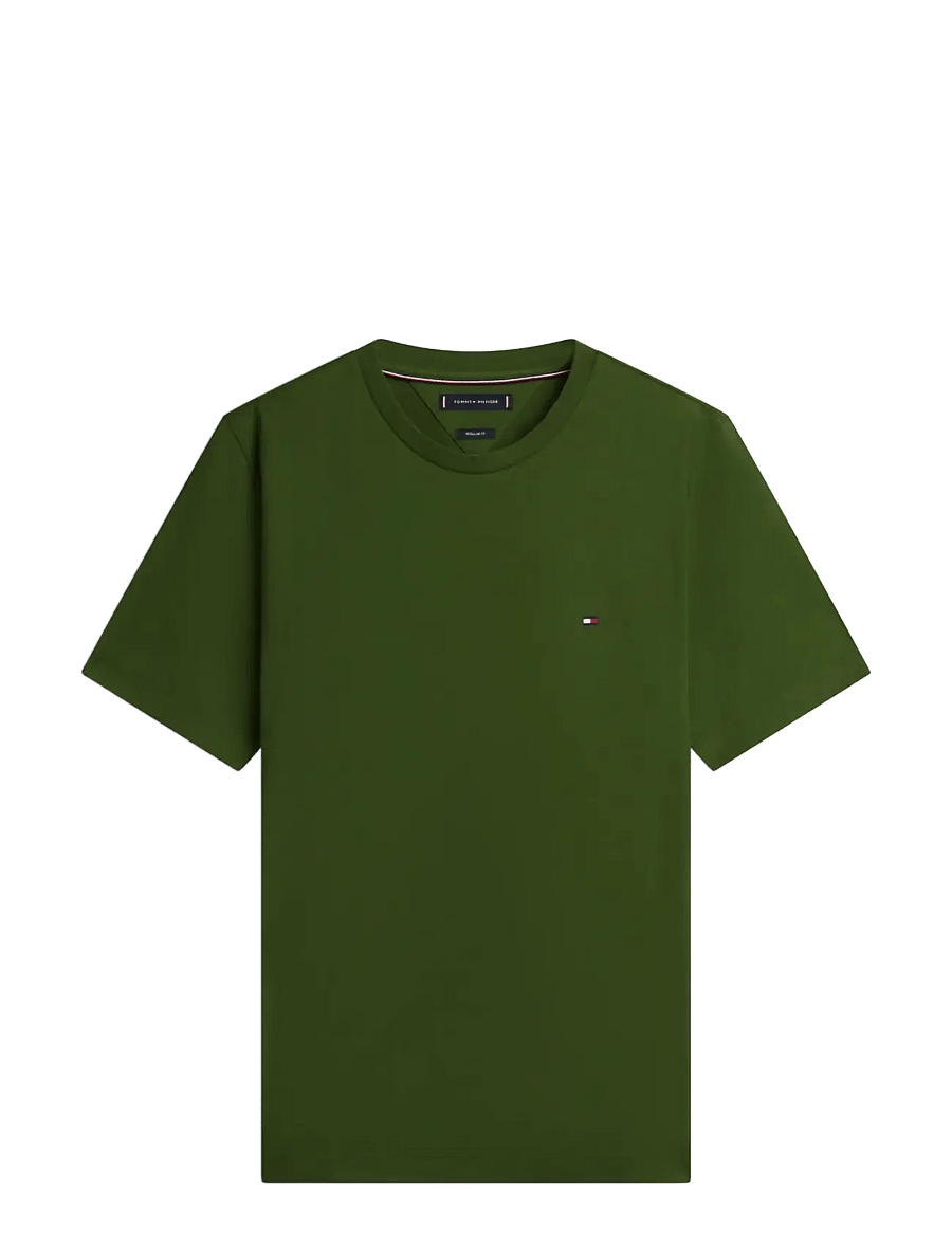 Tommy Hilfiger - ESS SEASONAL REG FIT SOLID TEE - kurzärmelig - mountain pine - 1
