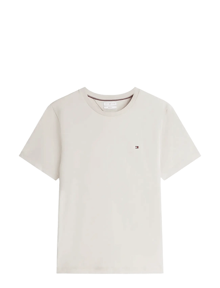 Tommy Hilfiger - ESS SEASONAL REG FIT SOLID TEE - lyhythihaiset - newsprint - 1