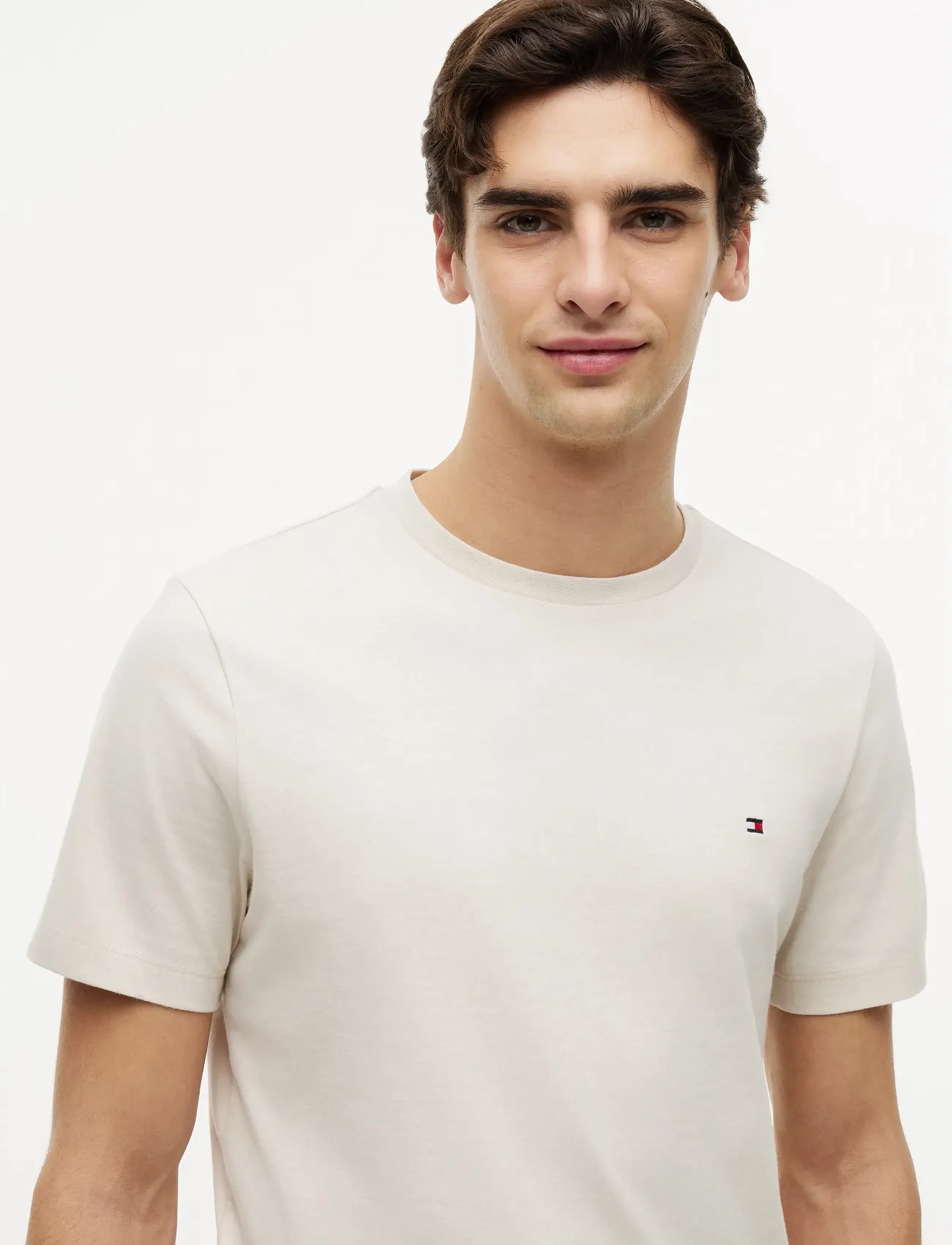 Tommy Hilfiger - ESS SEASONAL REG FIT SOLID TEE - lyhythihaiset - newsprint - 3