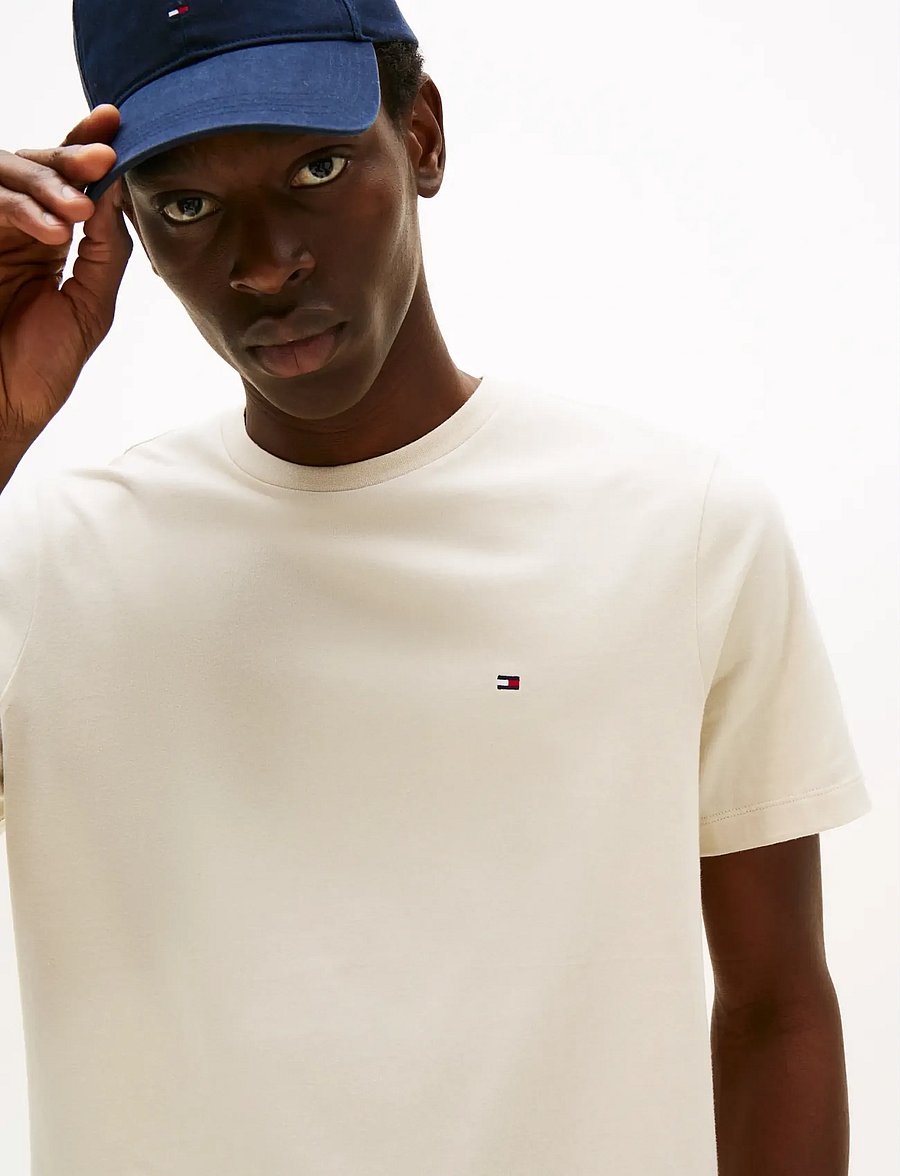 Tommy Hilfiger - ESS SEASONAL REG FIT SOLID TEE - lyhythihaiset - newsprint - 5