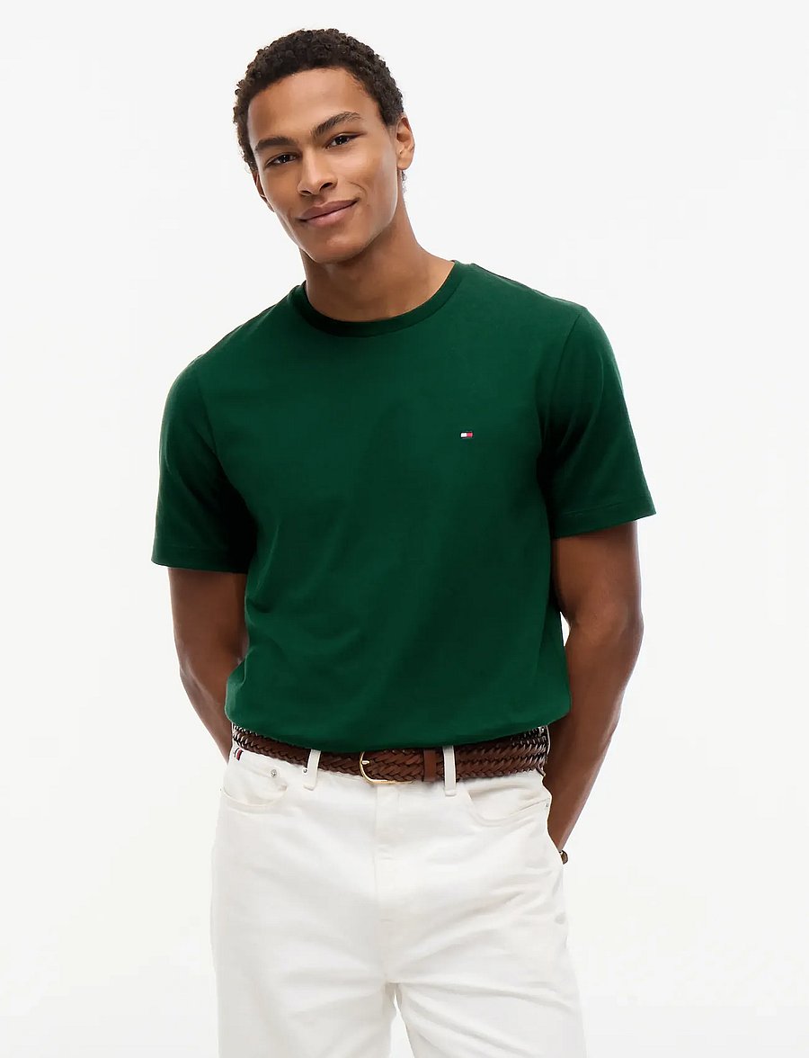 Tommy Hilfiger - ESS SEASONAL REG FIT SOLID TEE - lühikeste varrukatega t-särgid - nocturnal green - 0