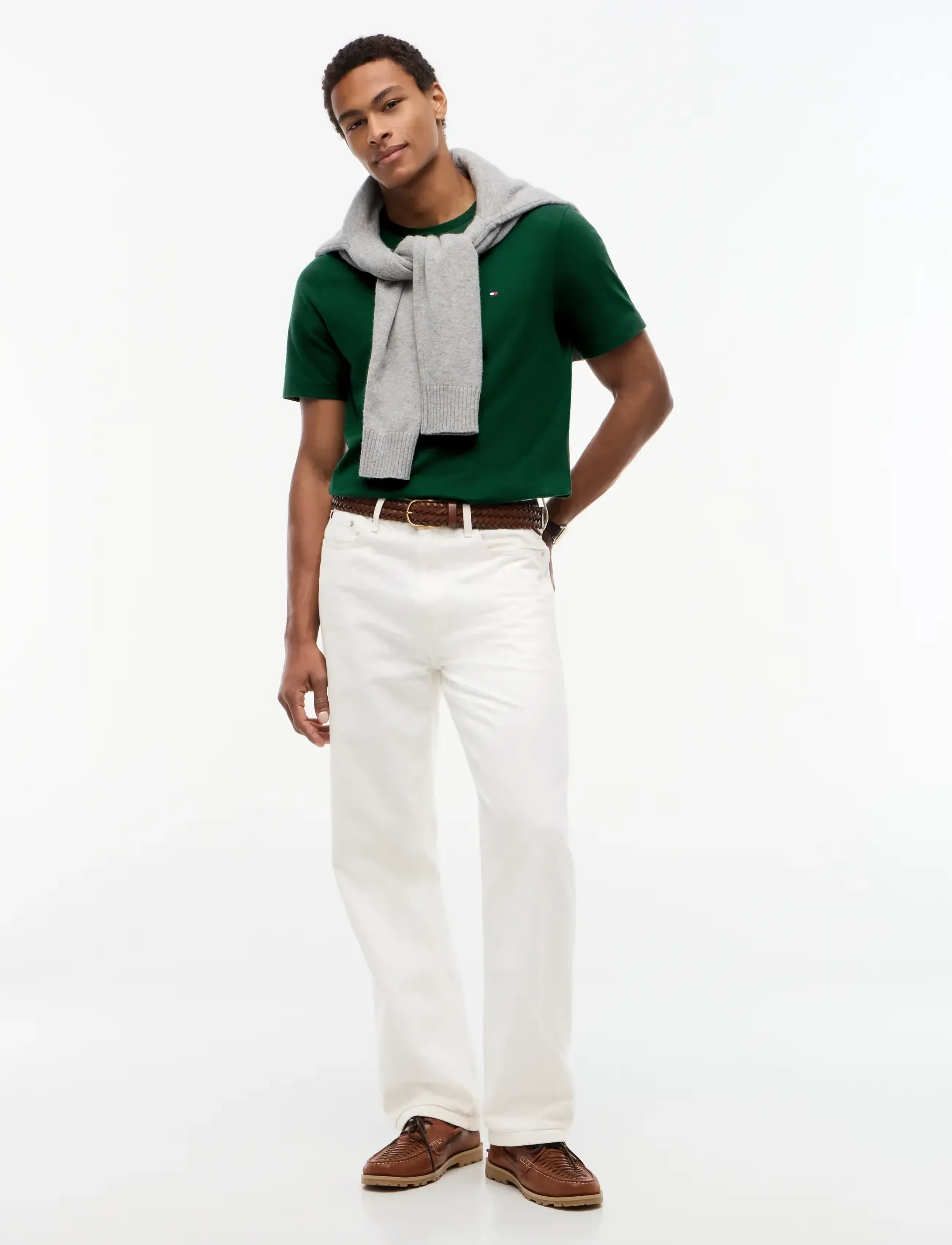 Tommy Hilfiger - ESS SEASONAL REG FIT SOLID TEE - lühikeste varrukatega t-särgid - nocturnal green - 4