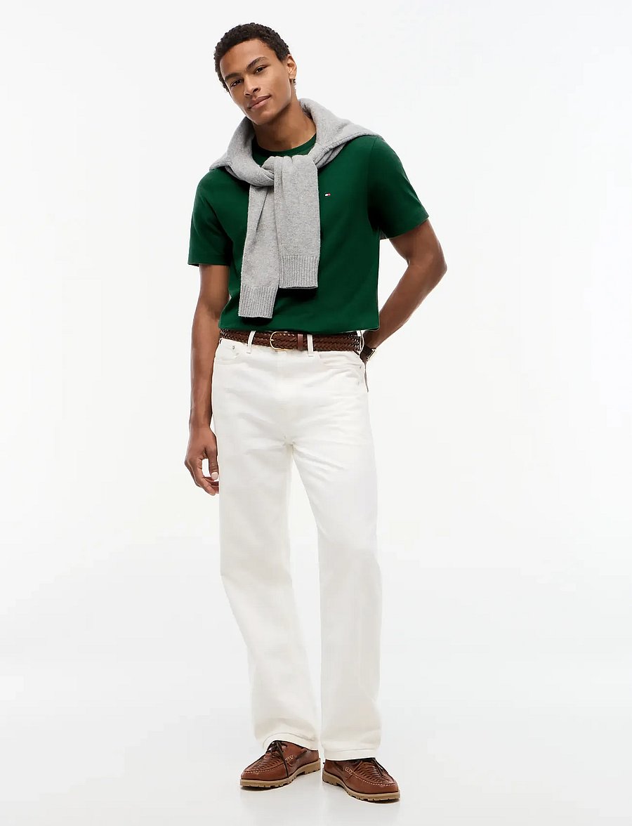 Tommy Hilfiger - ESS SEASONAL REG FIT SOLID TEE - lühikeste varrukatega t-särgid - nocturnal green - 4
