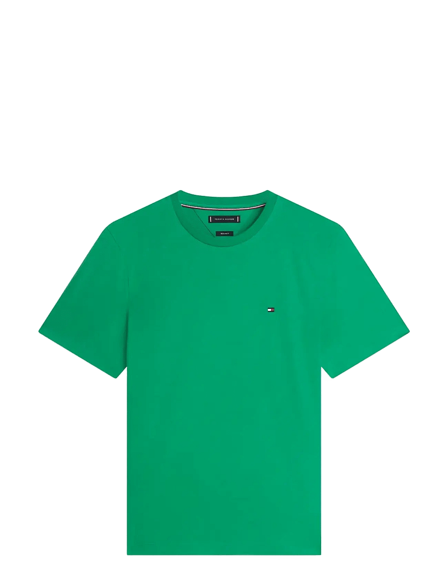 Tommy Hilfiger - ESS SEASONAL REG FIT SOLID TEE - kurzärmelig - nouveau green - 1