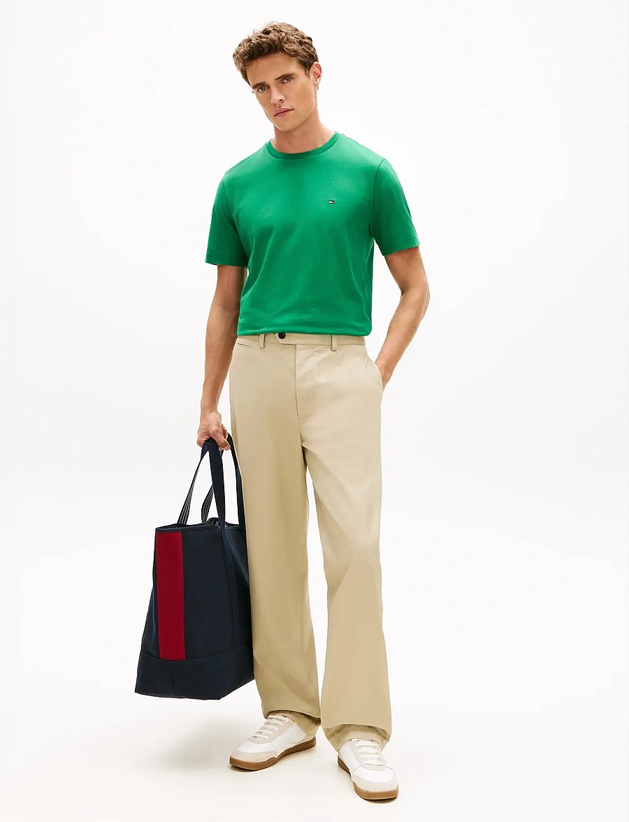 Tommy Hilfiger - ESS SEASONAL REG FIT SOLID TEE - kurzärmelig - nouveau green - 4
