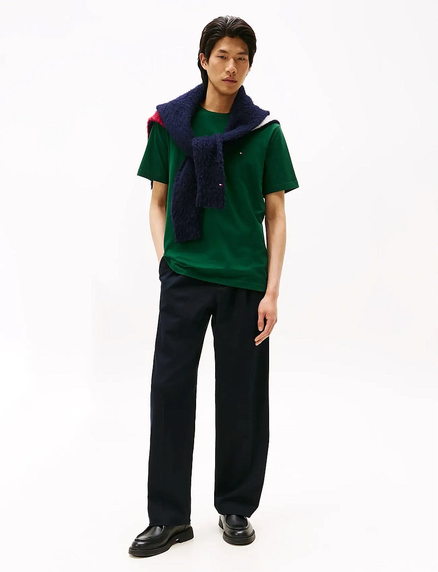 Tommy Hilfiger - ESS SEASONAL REG FIT SOLID TEE - kurzärmelig - ornamental green - 2