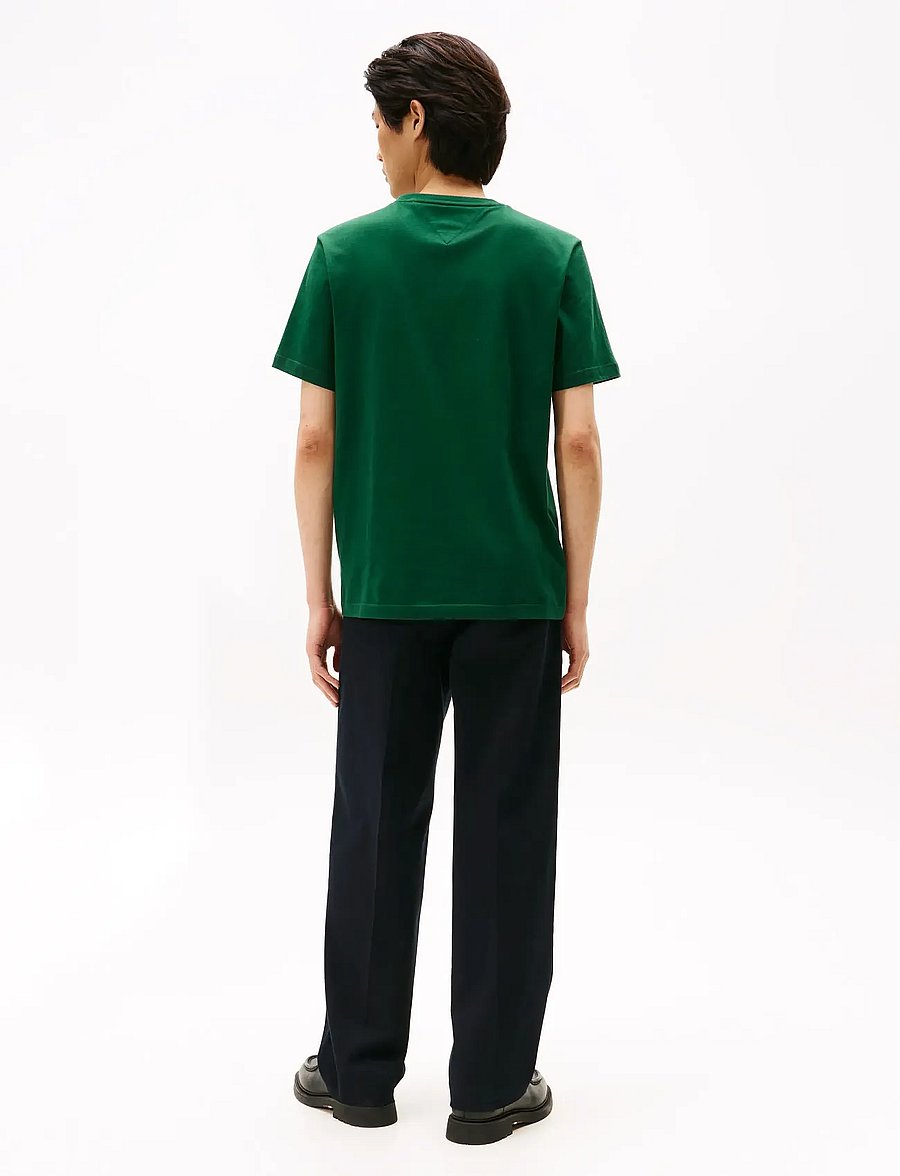 Tommy Hilfiger - ESS SEASONAL REG FIT SOLID TEE - kurzärmelig - ornamental green - 3