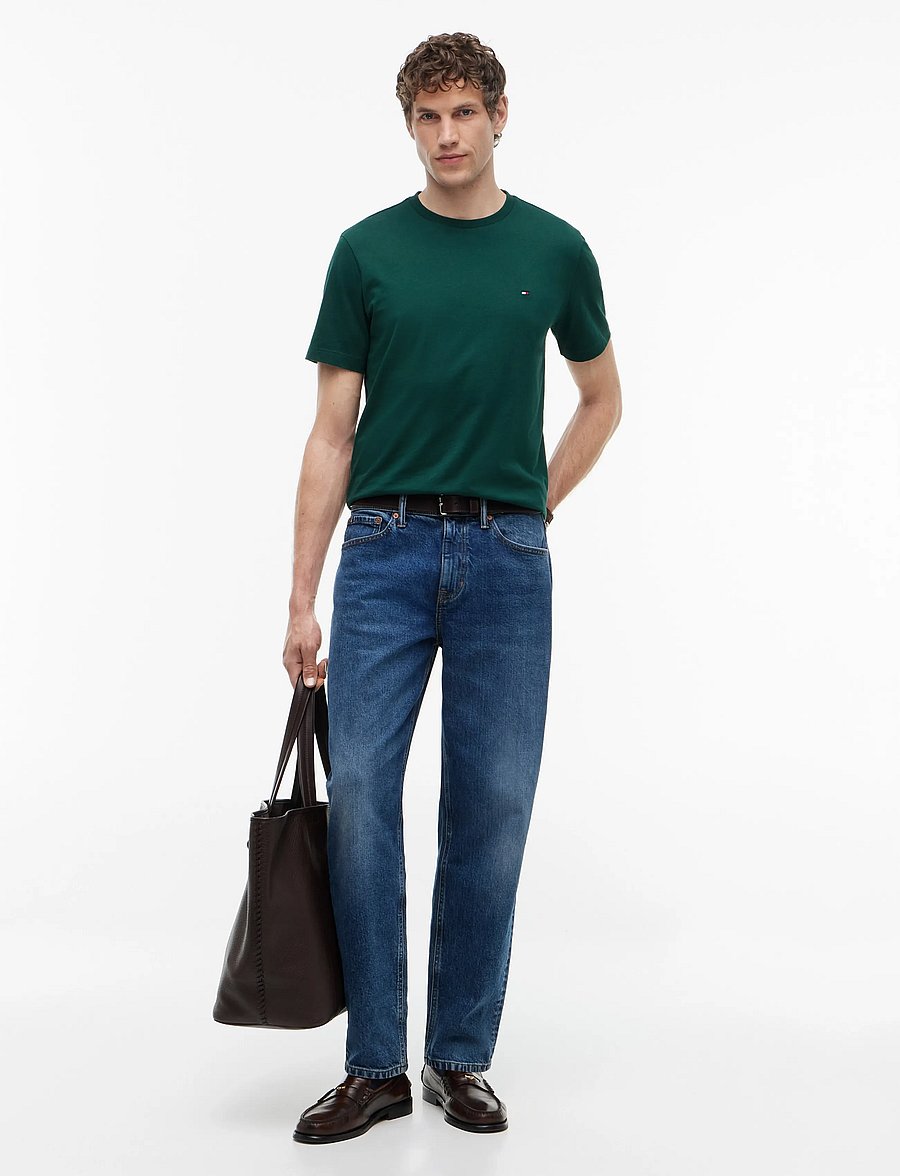 Tommy Hilfiger - ESS SEASONAL REG FIT SOLID TEE - kurzärmelige t-shirts - ornamental green - 4