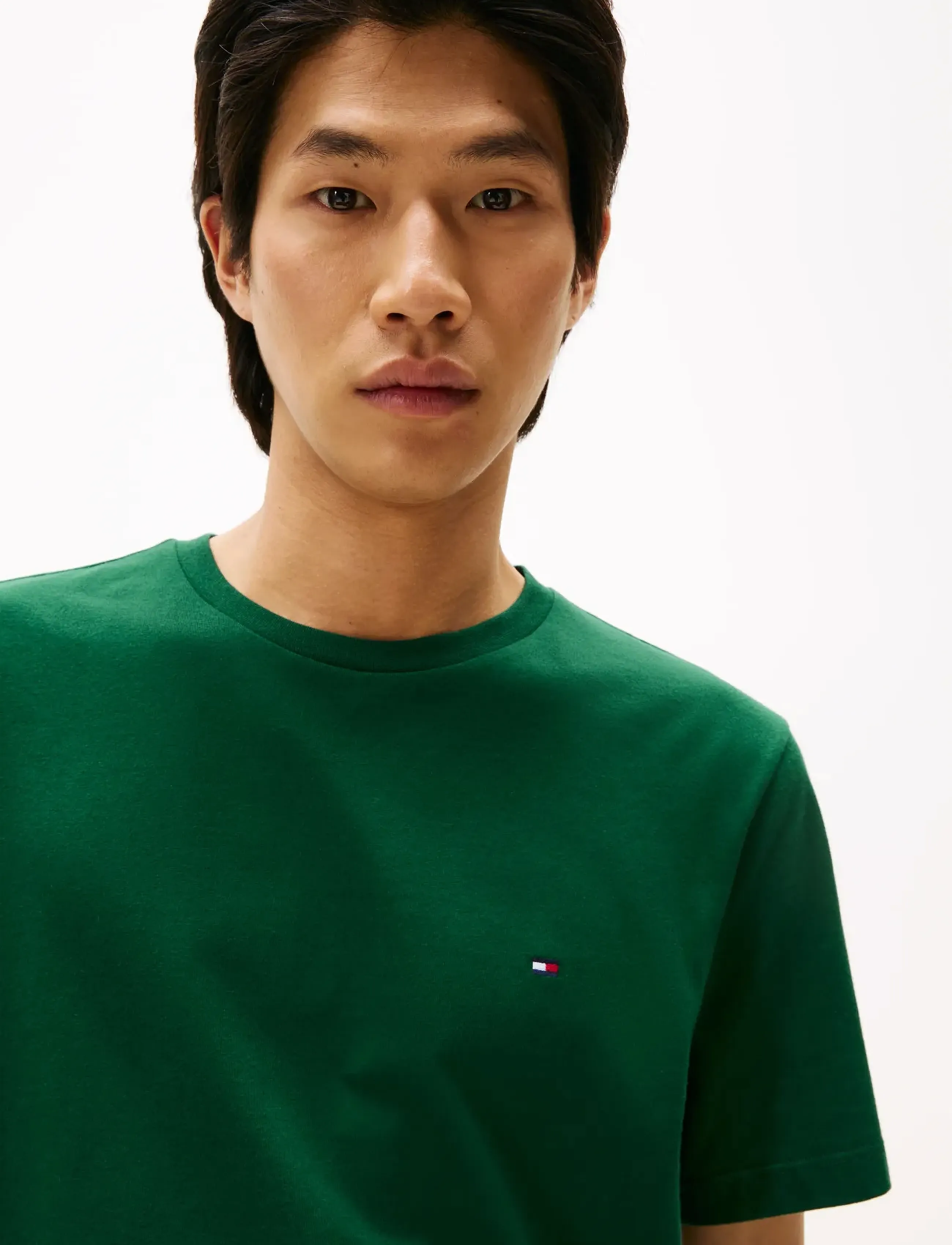 Tommy Hilfiger - ESS SEASONAL REG FIT SOLID TEE - short-sleeved t-shirts - ornamental green - 4