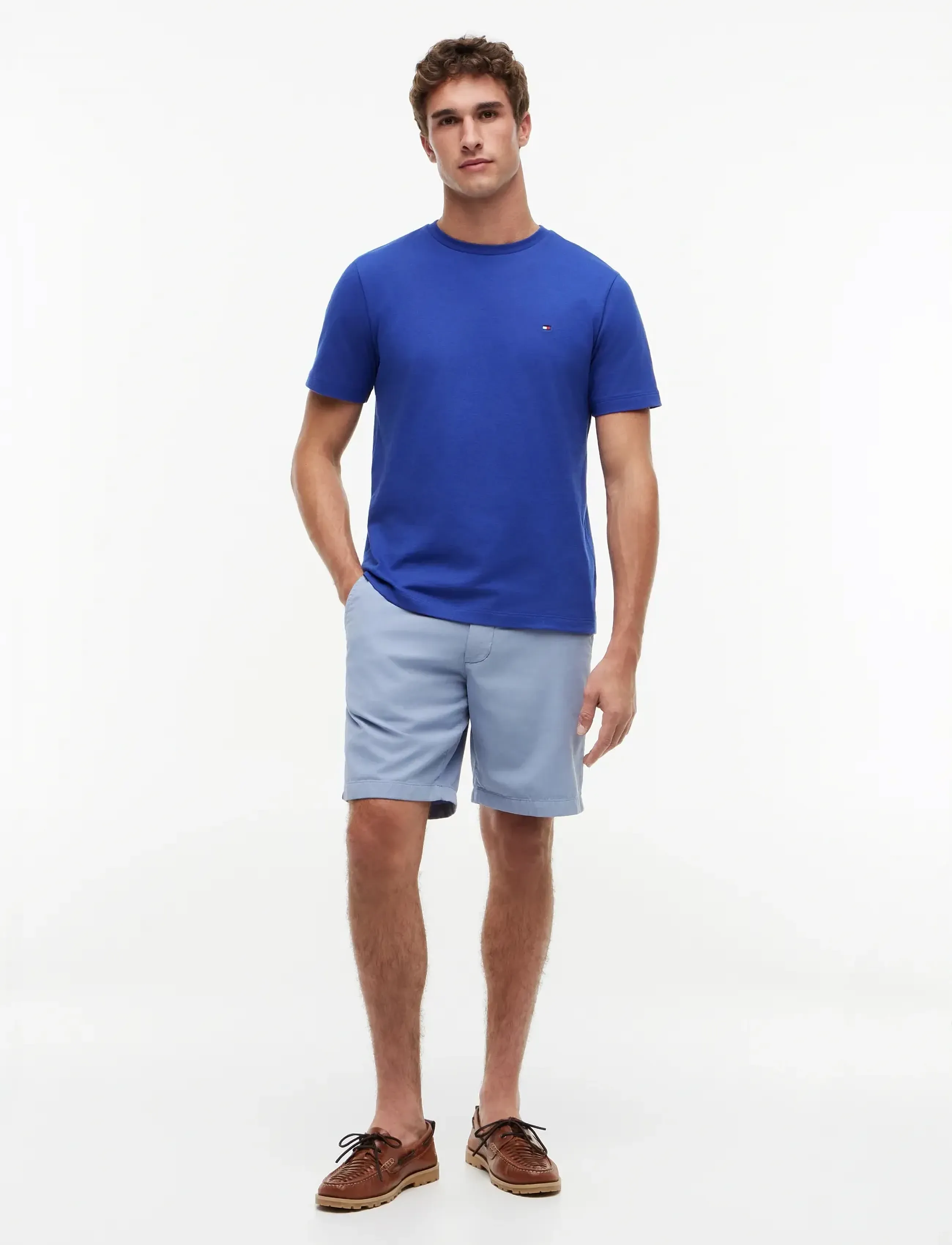 Tommy Hilfiger - ESS SEASONAL REG FIT SOLID TEE - stutterma bolir - pigment blue - 4