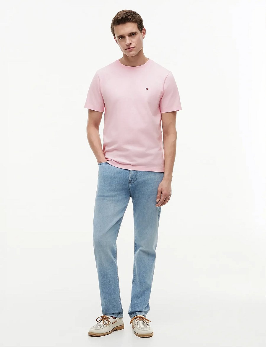 Tommy Hilfiger - ESS SEASONAL REG FIT SOLID TEE - kurzärmelig - pink lily - 4