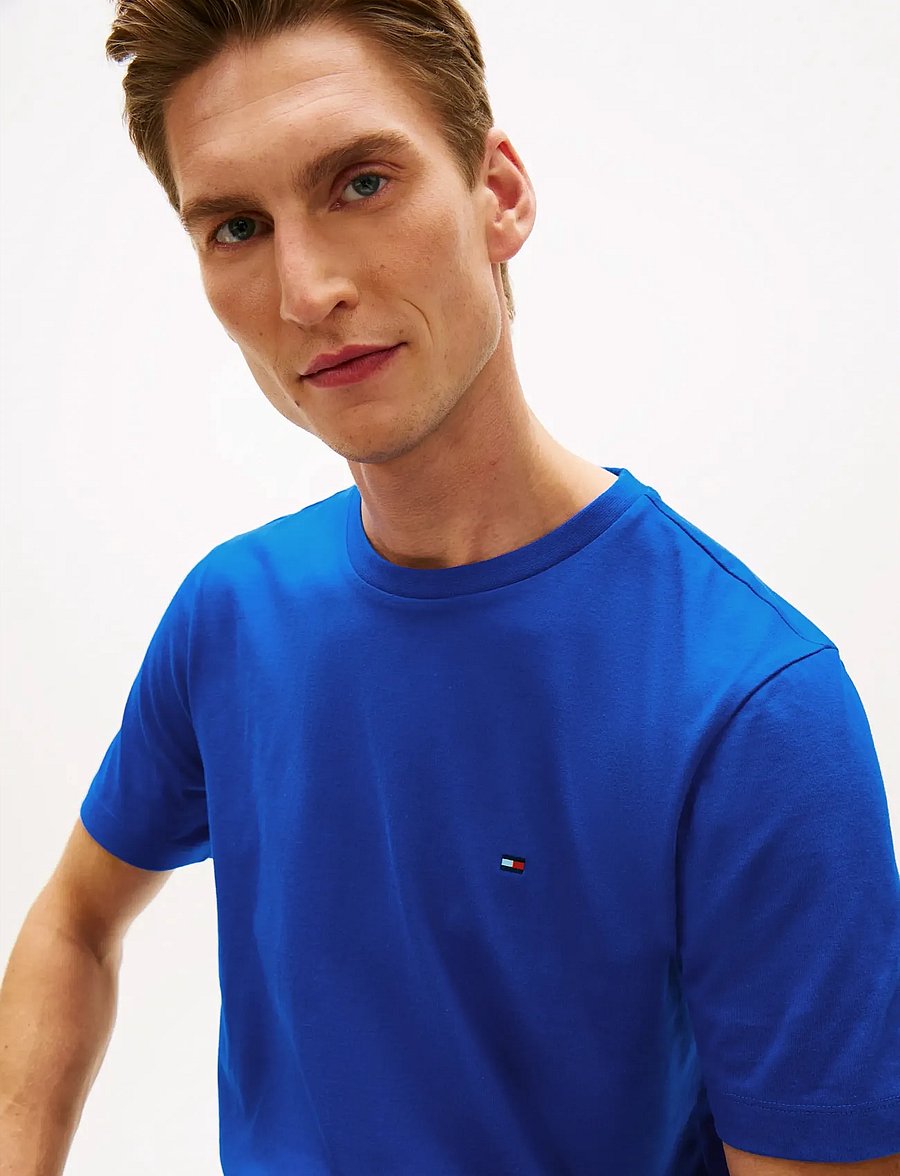 Tommy Hilfiger - ESS SEASONAL REG FIT SOLID TEE - kurzärmelig - regal blue - 4