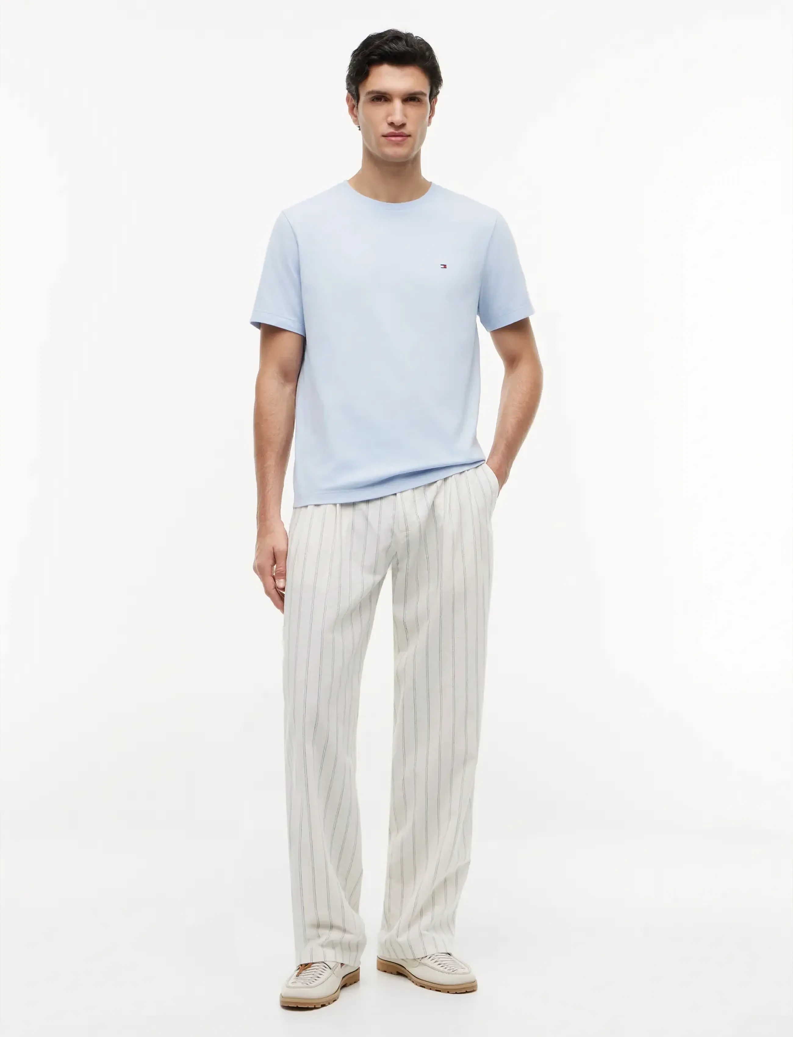 Tommy Hilfiger - ESS SEASONAL REG FIT SOLID TEE - short-sleeved t-shirts - sky blue - 5