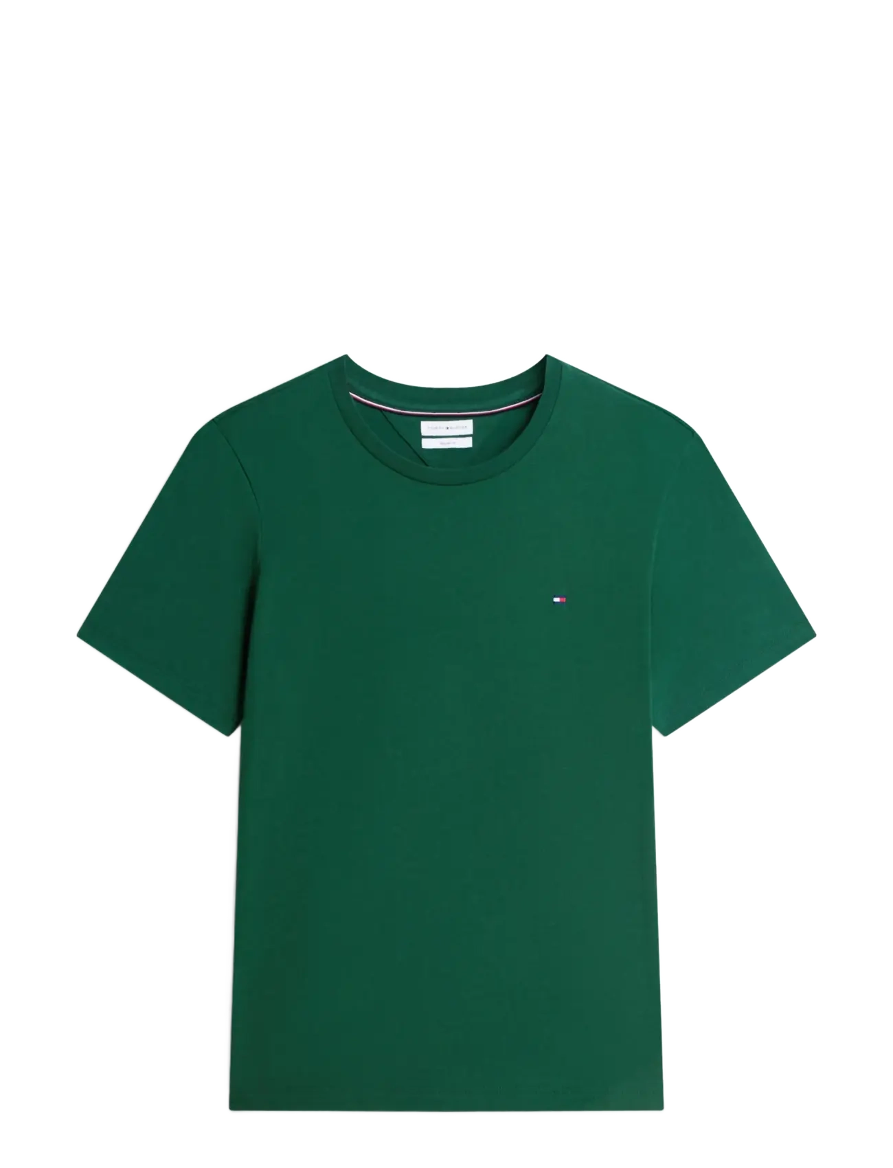 Tommy Hilfiger - ESS SEASONAL REG FIT SOLID TEE - kortärmade t-shirts - street green - 1