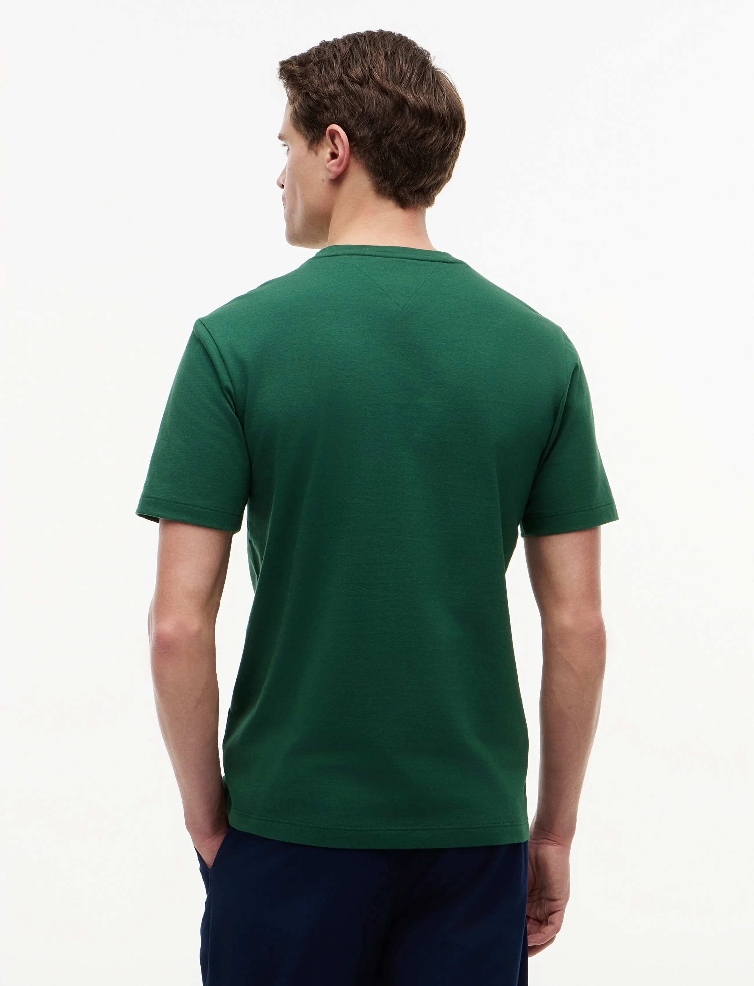 Tommy Hilfiger - ESS SEASONAL REG FIT SOLID TEE - kortärmade t-shirts - street green - 2