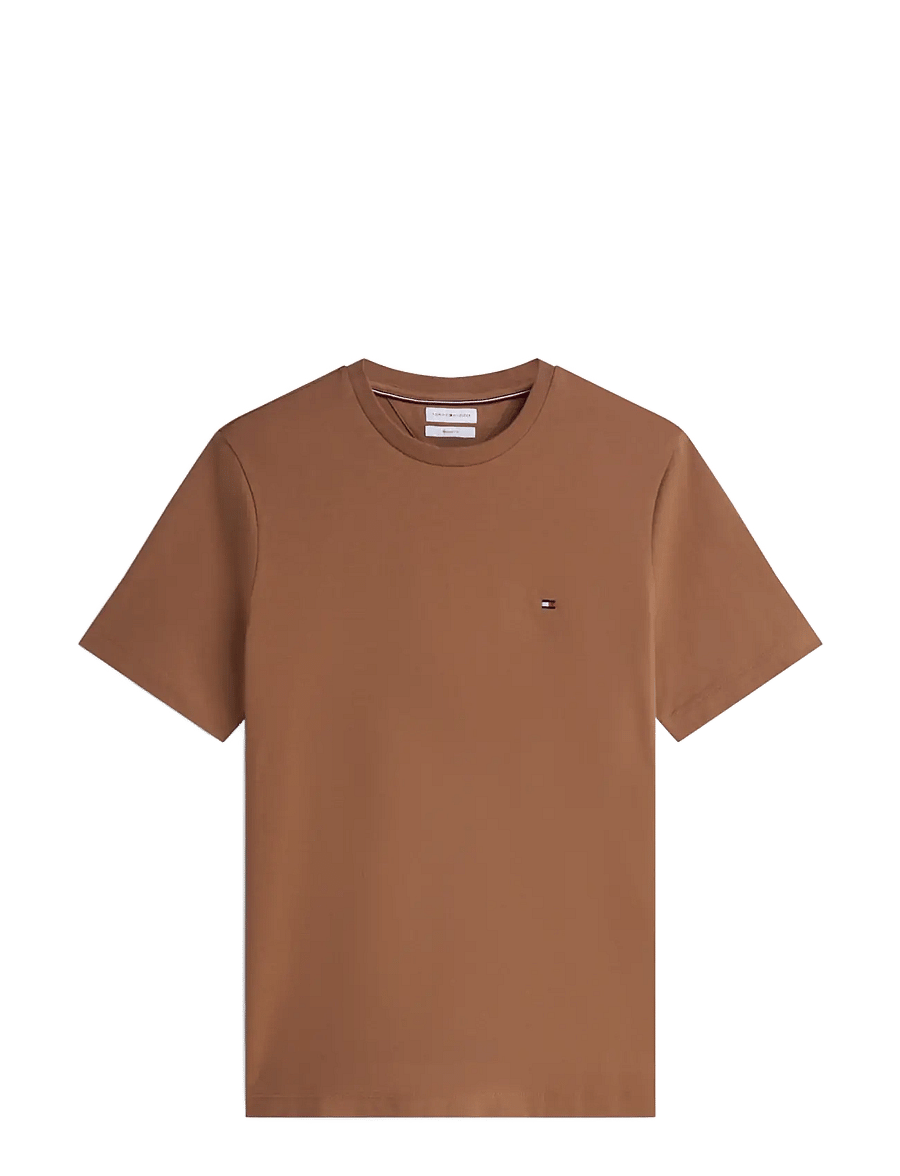 Tommy Hilfiger - ESS SEASONAL REG FIT SOLID TEE - kurzärmelige t-shirts - timeless tawny - 1