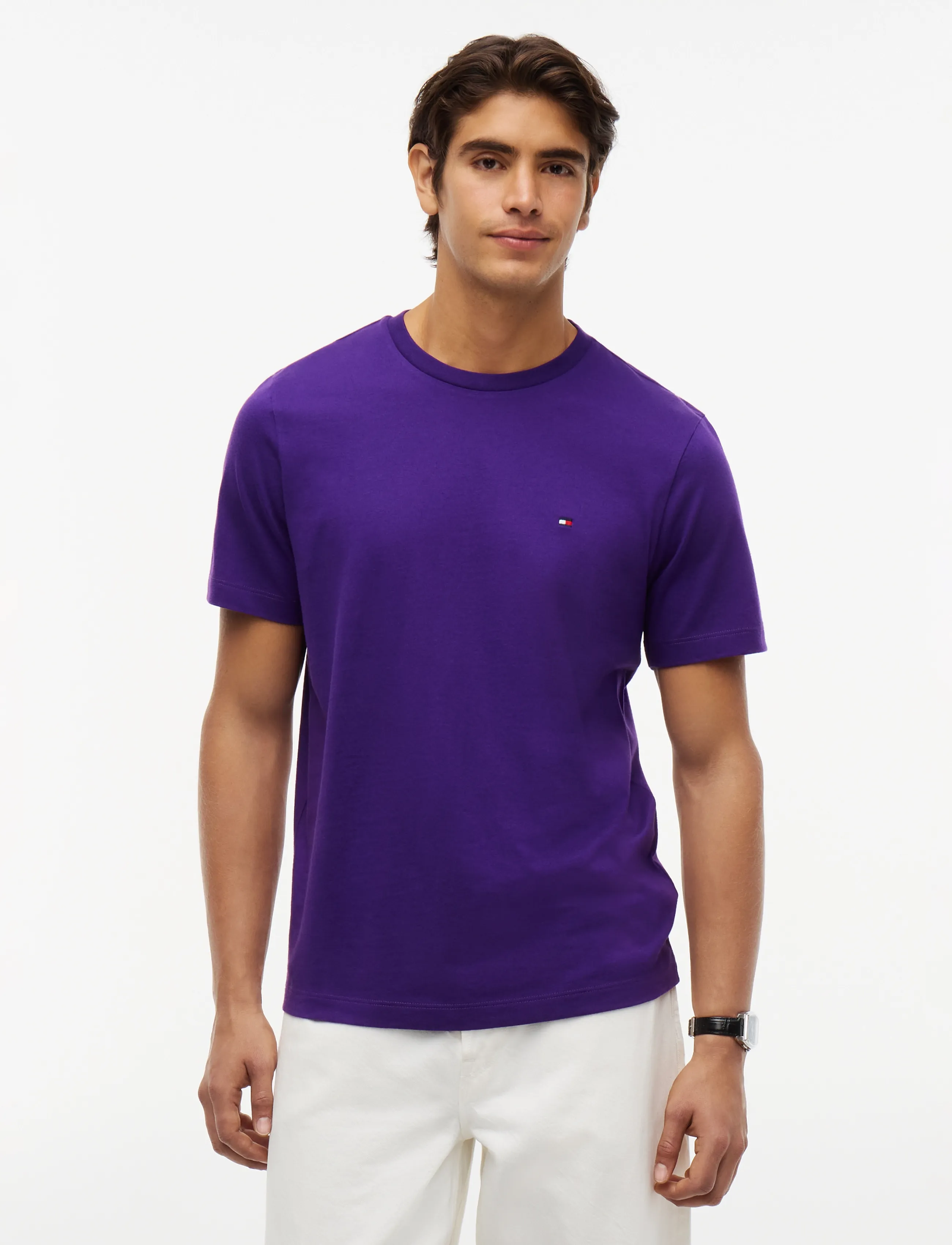 Tommy Hilfiger ESS SEASONAL REG FIT SOLID TEE - T-Shirts - TUSCAN GRAPE / purple