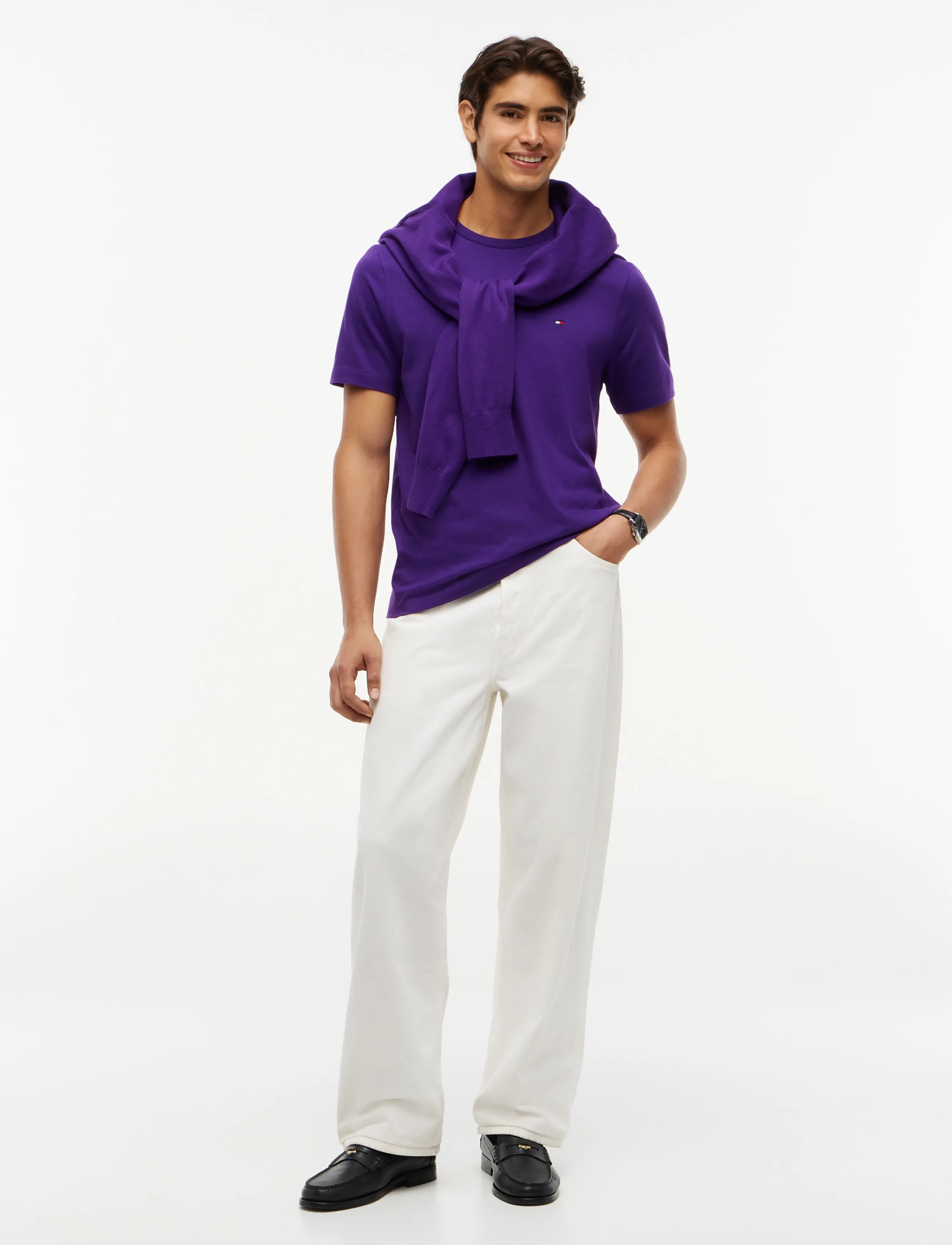 Tommy Hilfiger - ESS SEASONAL REG FIT SOLID TEE - kurzärmelige t-shirts - tuscan grape - 4
