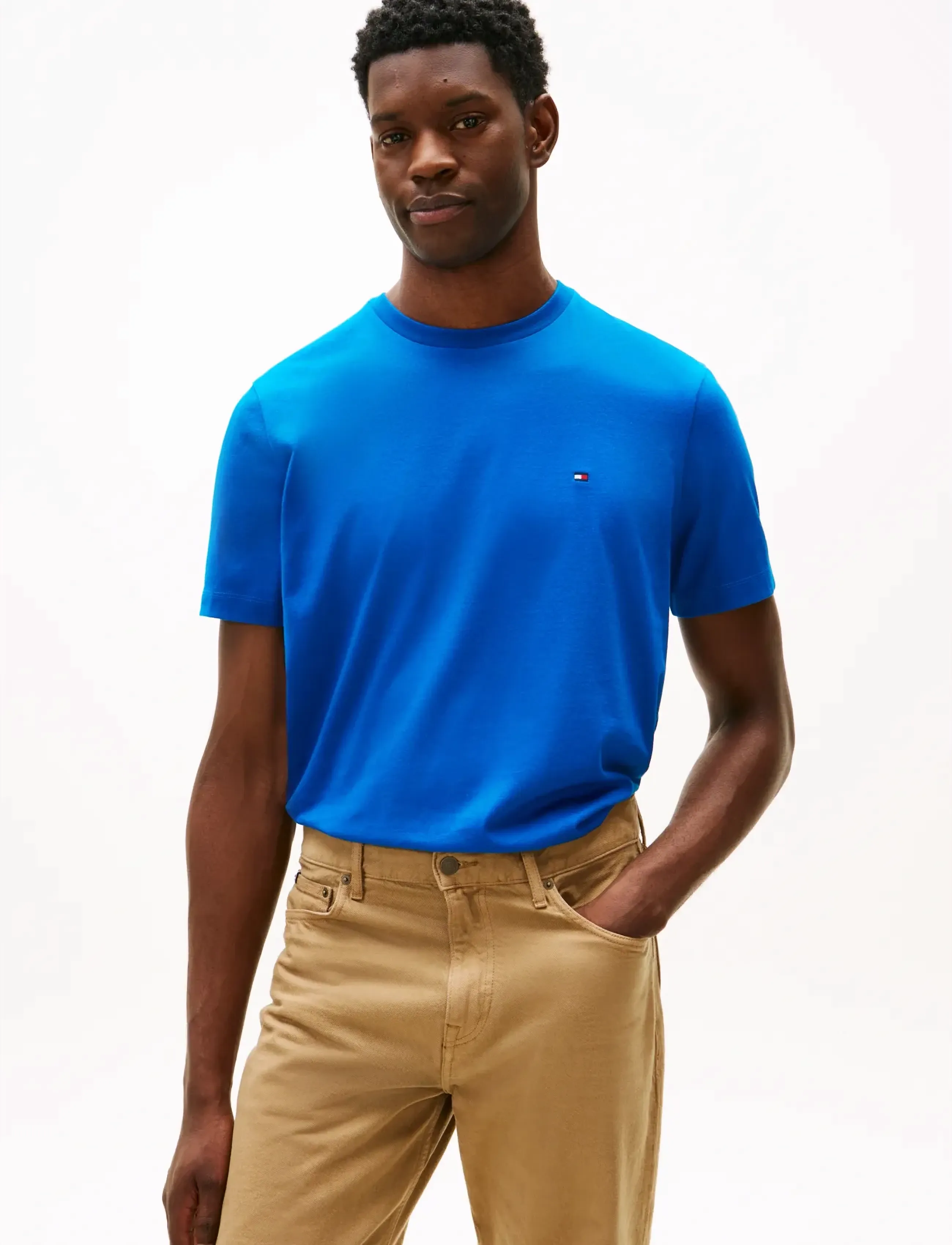 Tommy Hilfiger ESS SEASONAL REG FIT SOLID TEE - T-paidat - VIBRANT INDIGO / blue