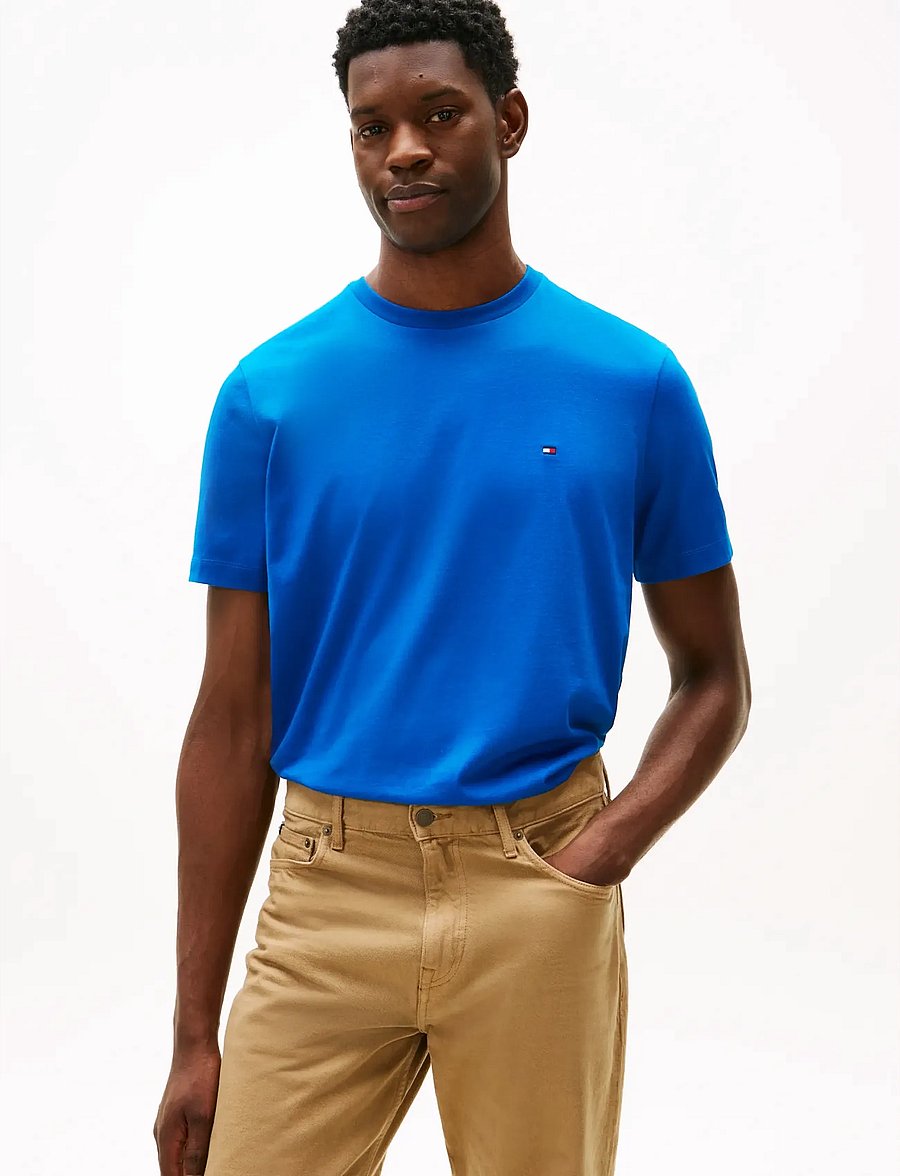 Tommy Hilfiger - ESS SEASONAL REG FIT SOLID TEE - kurzärmelig - vibrant indigo - 0