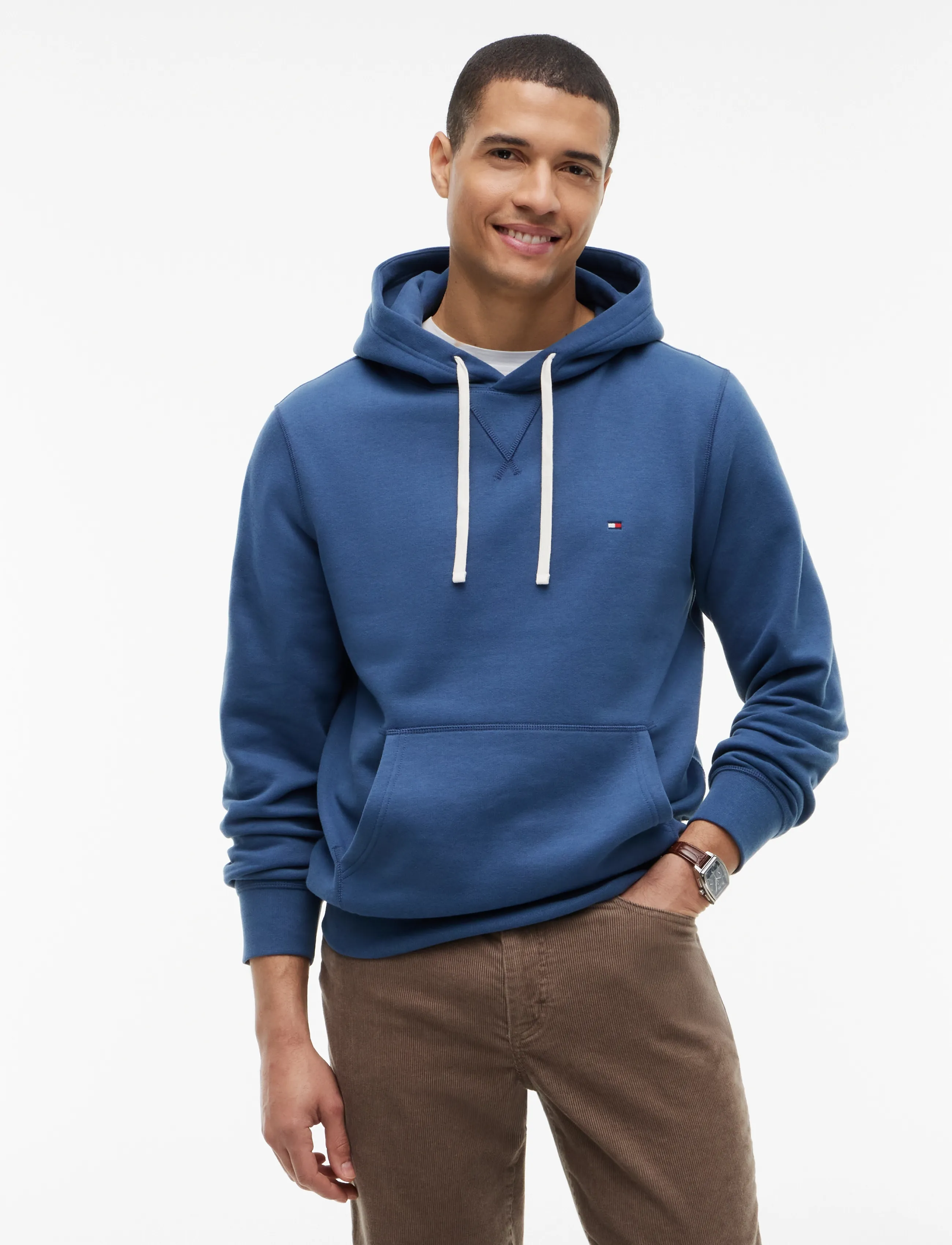 Tommy Hilfiger ESS SEASONAL FLEECE HOODY - Hoodies - AEGEAN SEA / blue