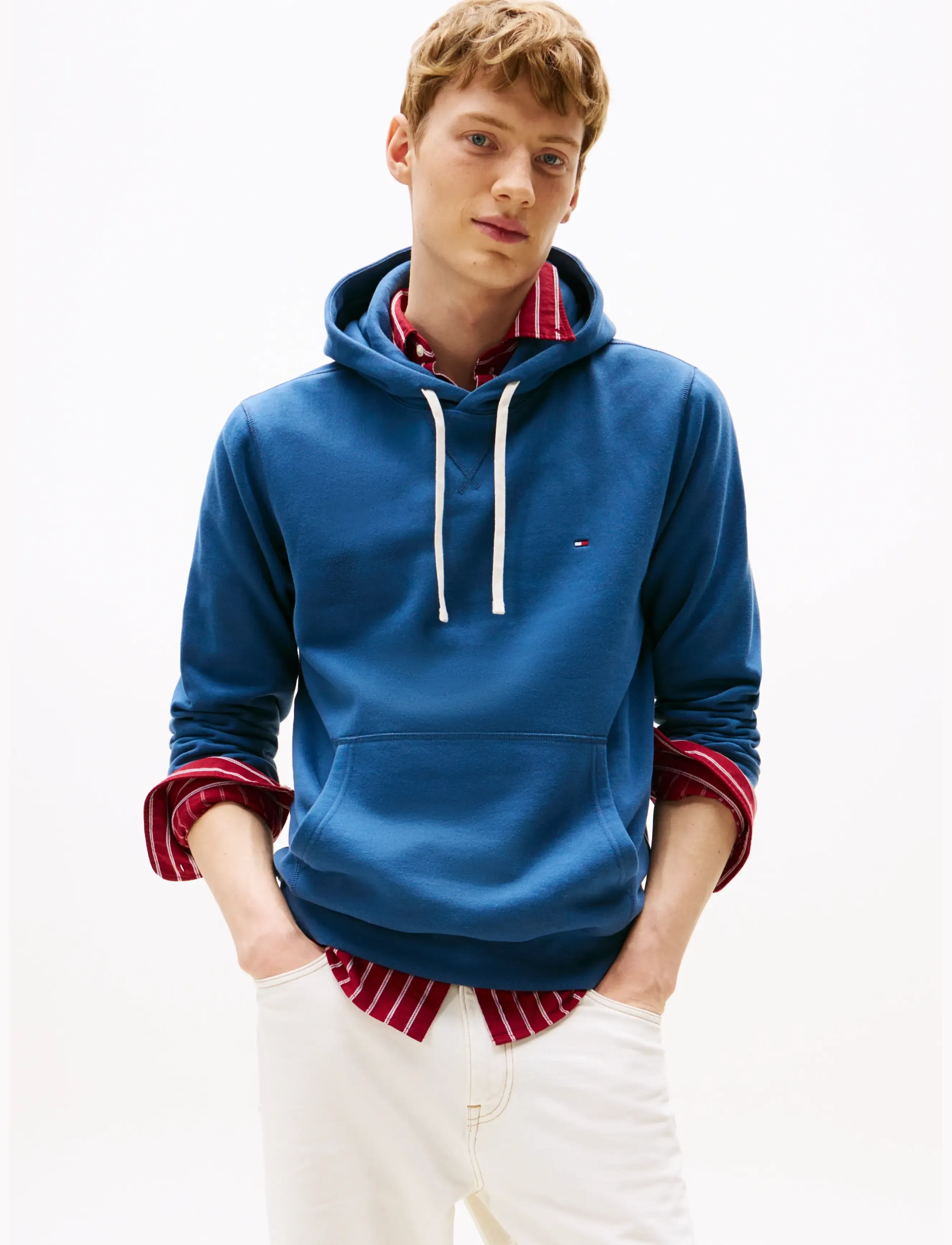 Tommy Hilfiger - ESS SEASONAL FLEECE HOODY - hoodies - aegean sea - 5