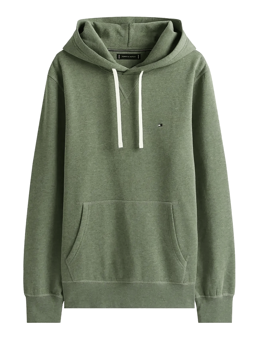 Tommy Hilfiger - ESS SEASONAL FLEECE HOODY - kapuutsiga pusad - battle green heather - 1