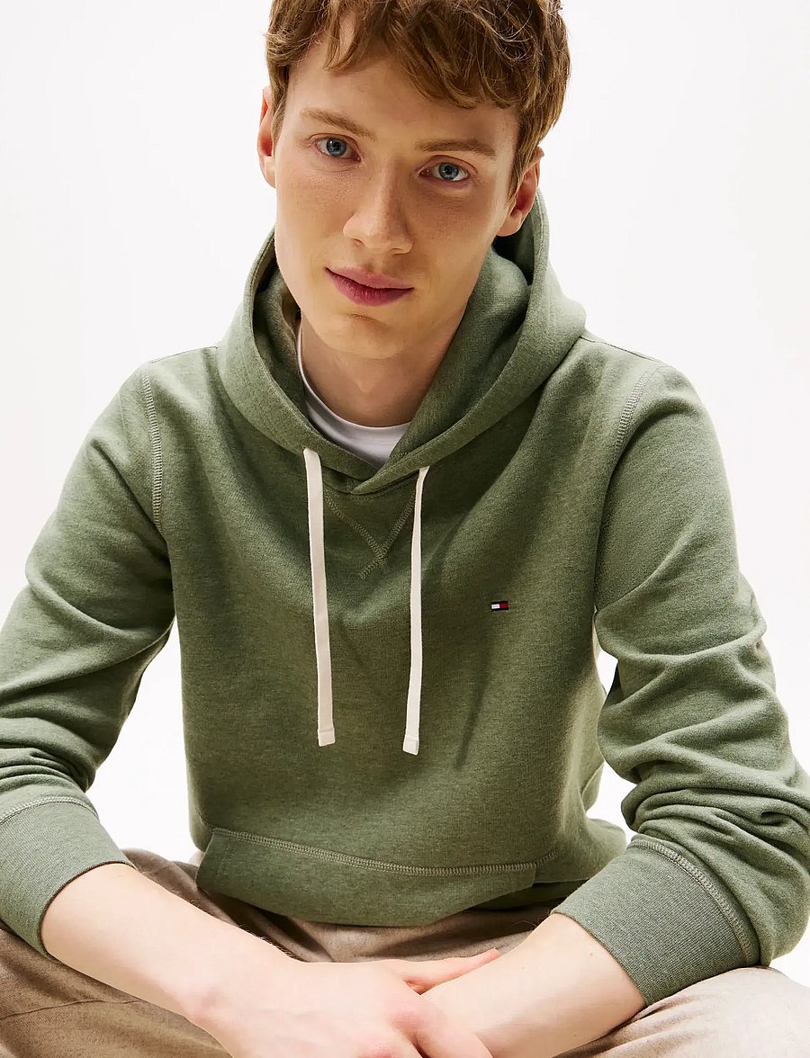 Tommy Hilfiger - ESS SEASONAL FLEECE HOODY - kapuutsiga pusad - battle green heather - 4