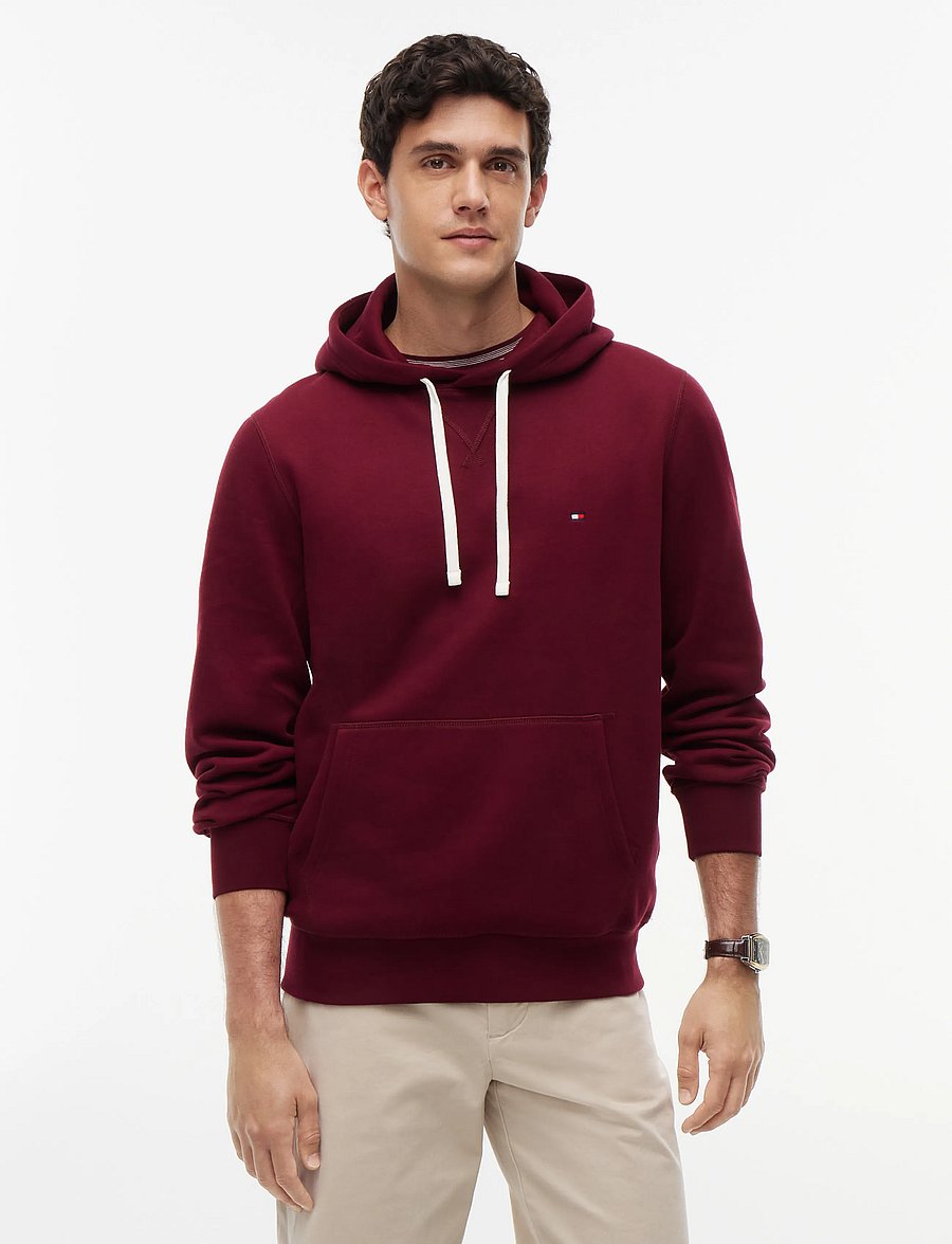 Tommy Hilfiger - ESS SEASONAL FLEECE HOODY - kapuutsiga pusad - burgundy - 0