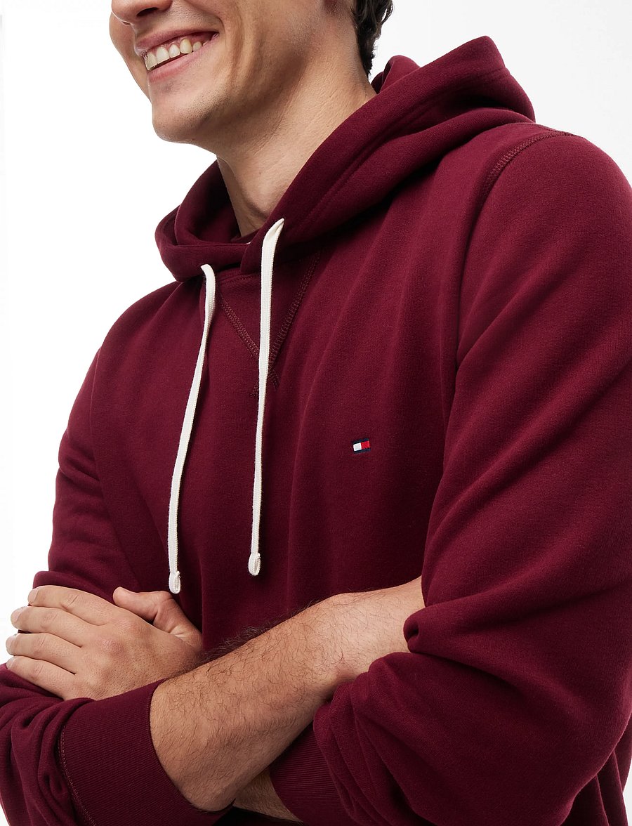 Tommy Hilfiger - ESS SEASONAL FLEECE HOODY - kapuutsiga pusad - burgundy - 3