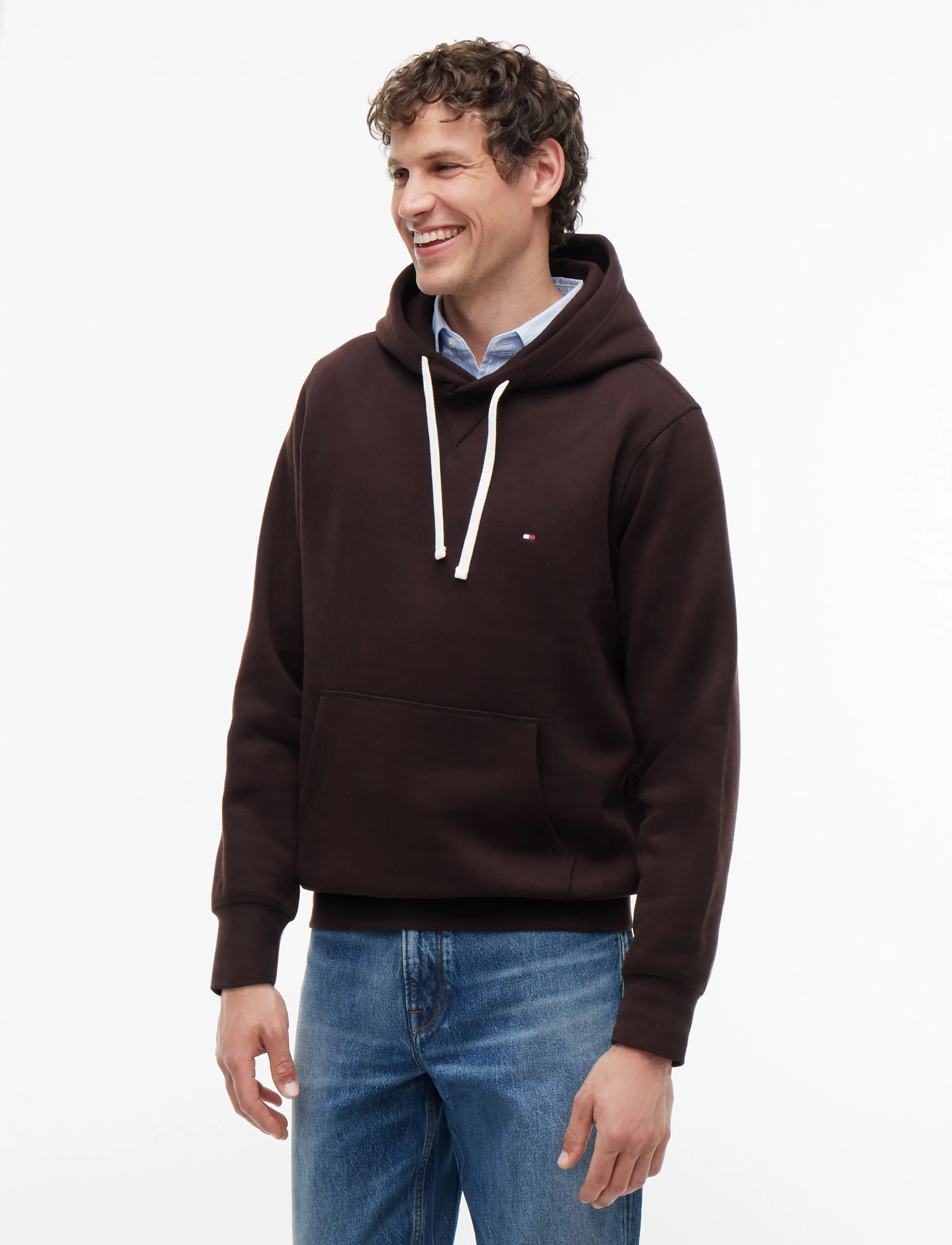 Tommy Hilfiger ESS SEASONAL FLEECE HOODY - Neue Mode - CHOCOLATE / brown