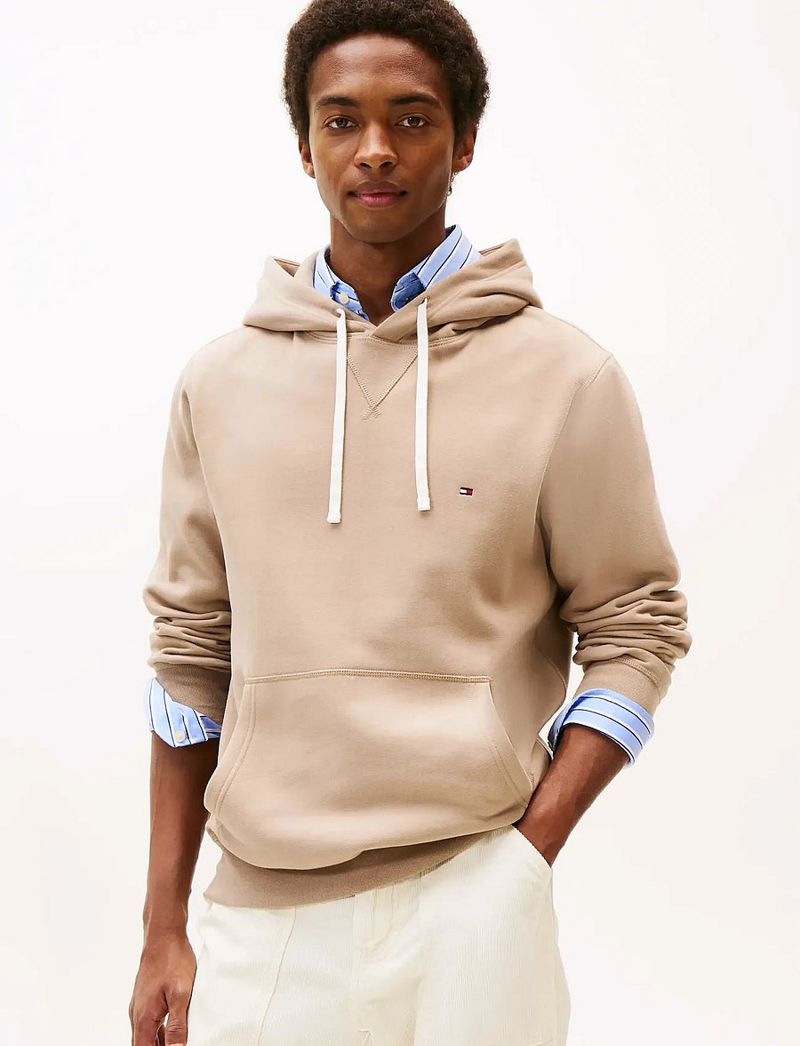 Tommy Hilfiger - ESS SEASONAL FLEECE HOODY - kapuzenpullover - coastal taupe - 0