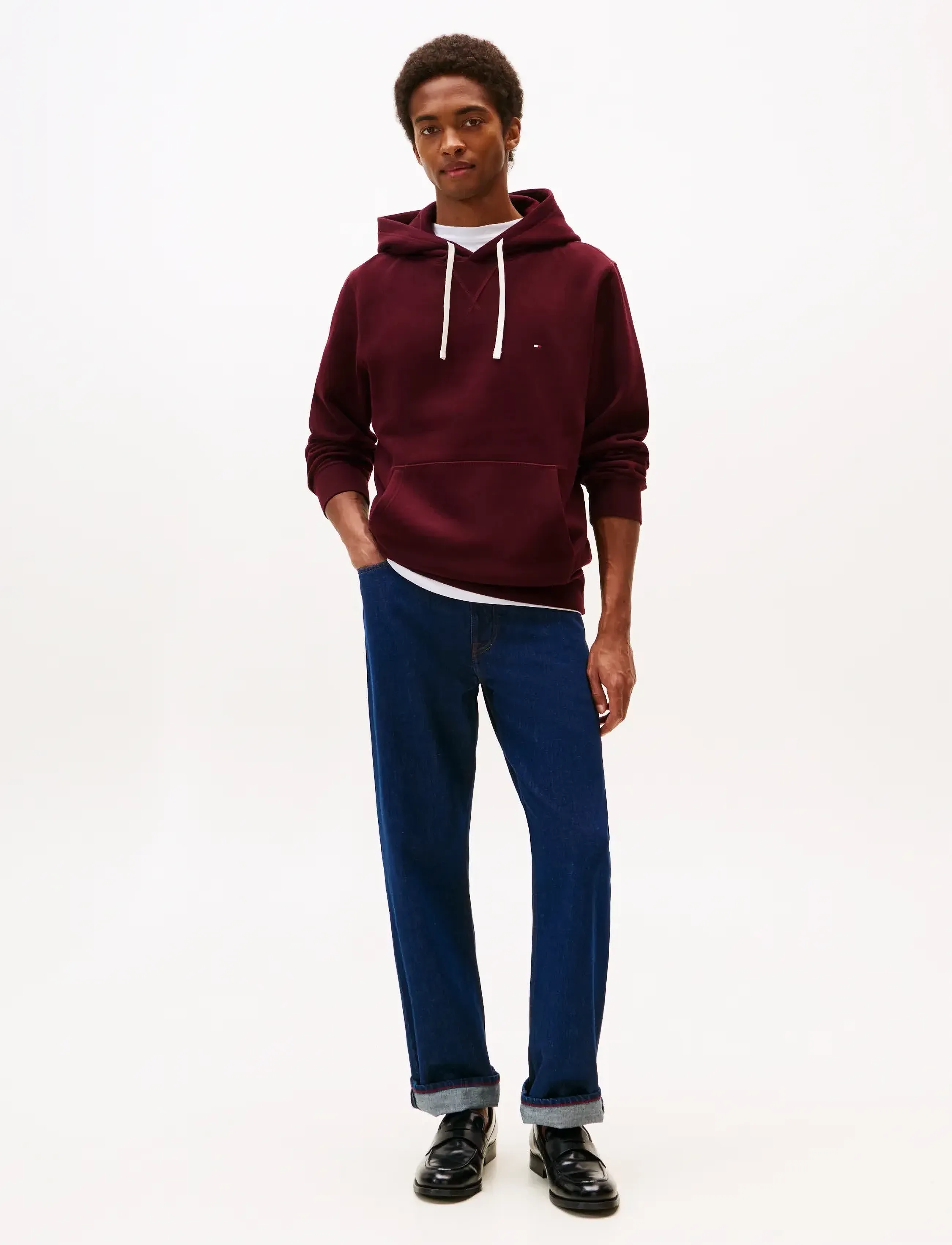 Tommy Hilfiger - ESS SEASONAL FLEECE HOODY - kapuutsiga pusad - deep burgundy - 2