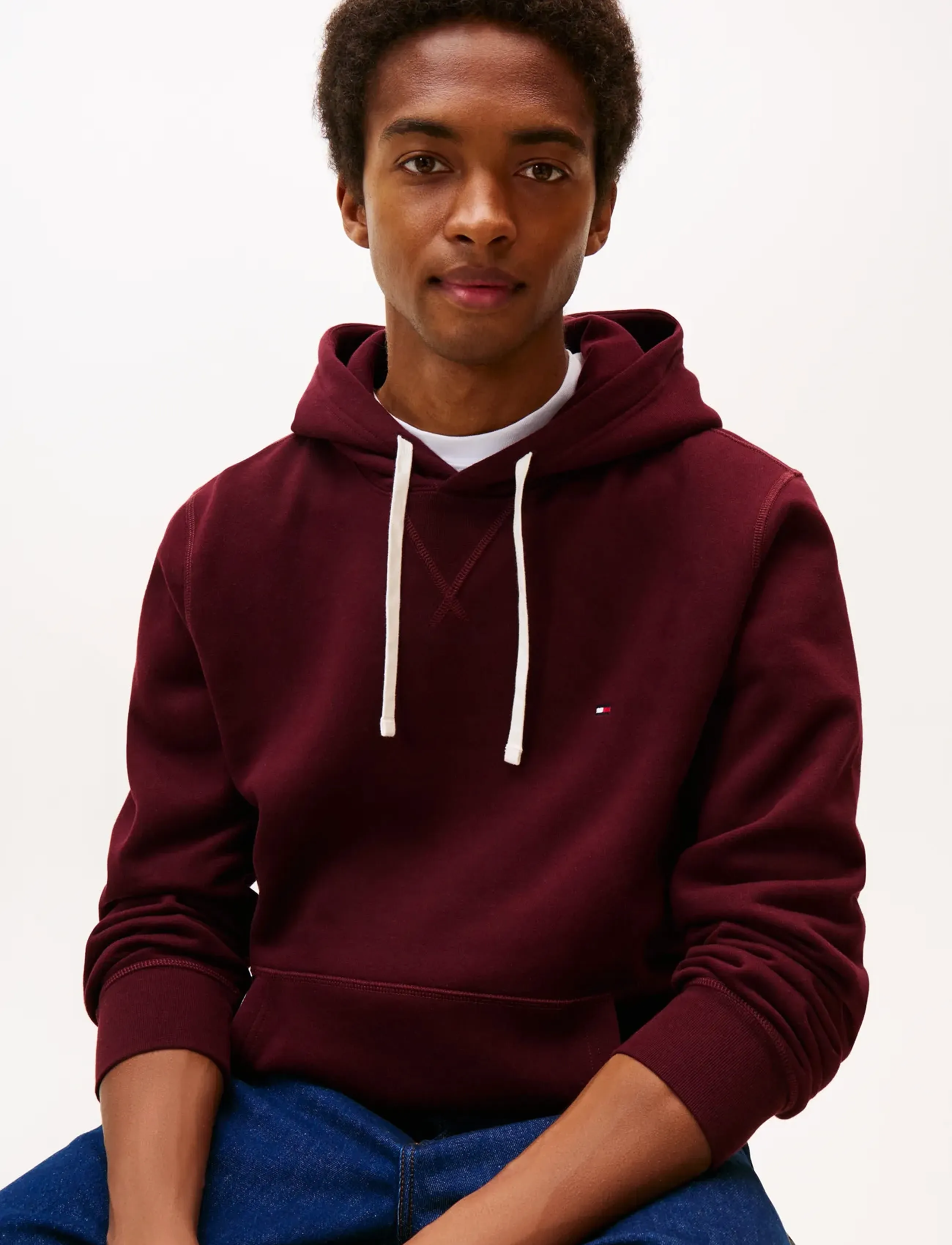 Tommy Hilfiger - ESS SEASONAL FLEECE HOODY - kapuutsiga pusad - deep burgundy - 4