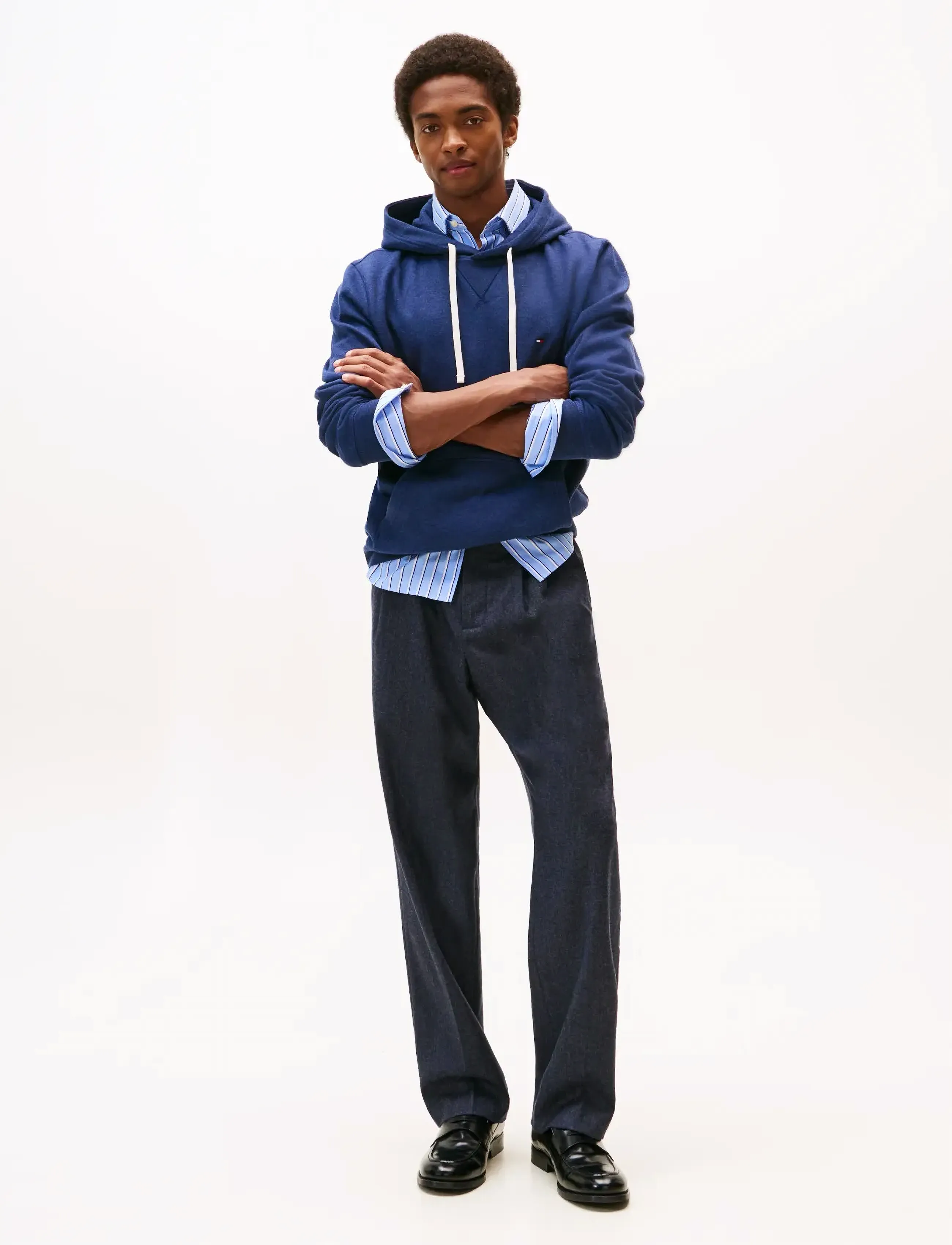 Tommy Hilfiger - ESS SEASONAL FLEECE HOODY - hættetrøjer - heathered blue - 2