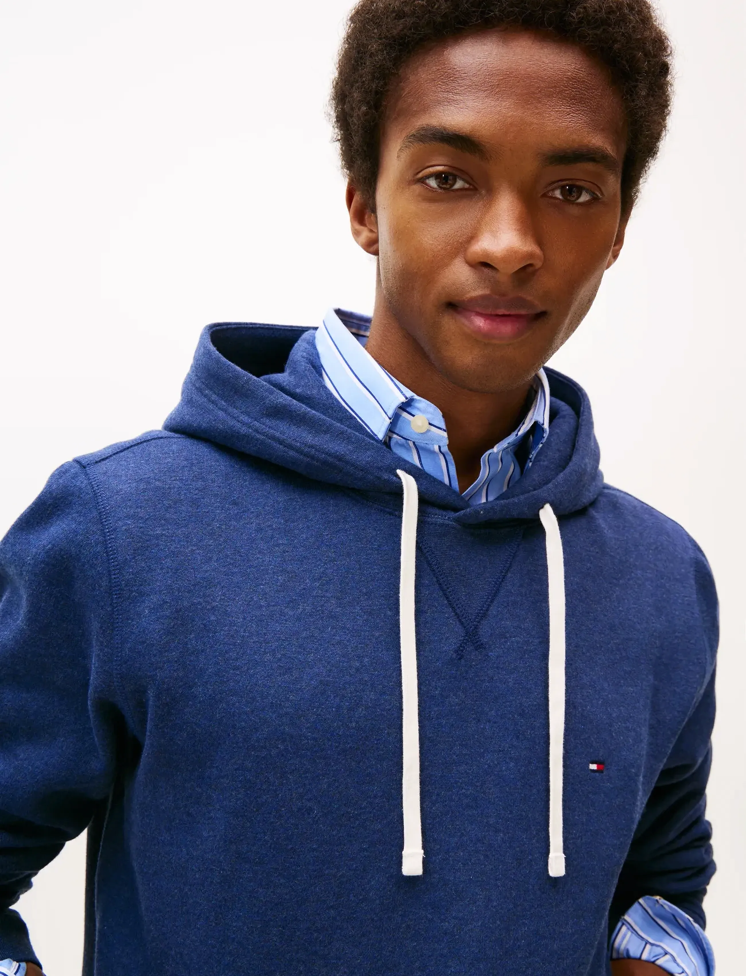Tommy Hilfiger - ESS SEASONAL FLEECE HOODY - hættetrøjer - heathered blue - 4
