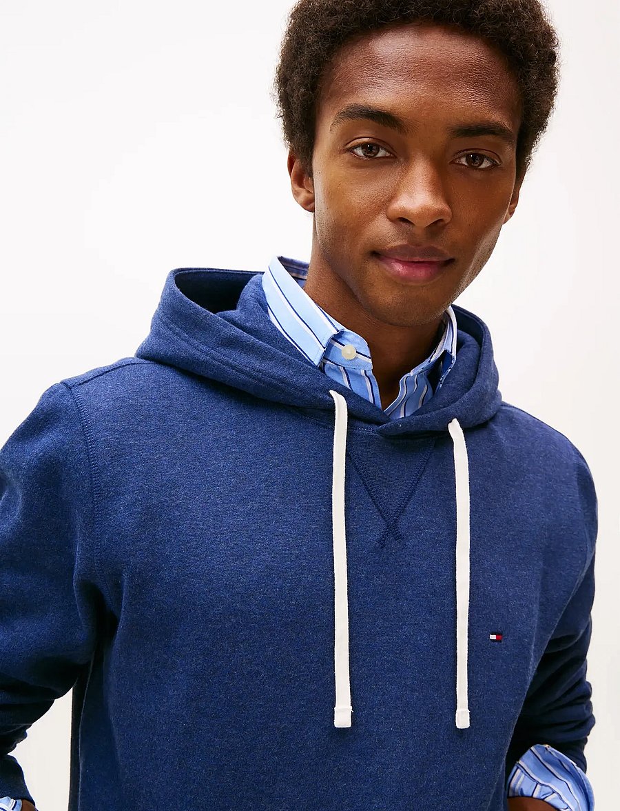Tommy Hilfiger - ESS SEASONAL FLEECE HOODY - kapuzenpullover - heathered blue - 4