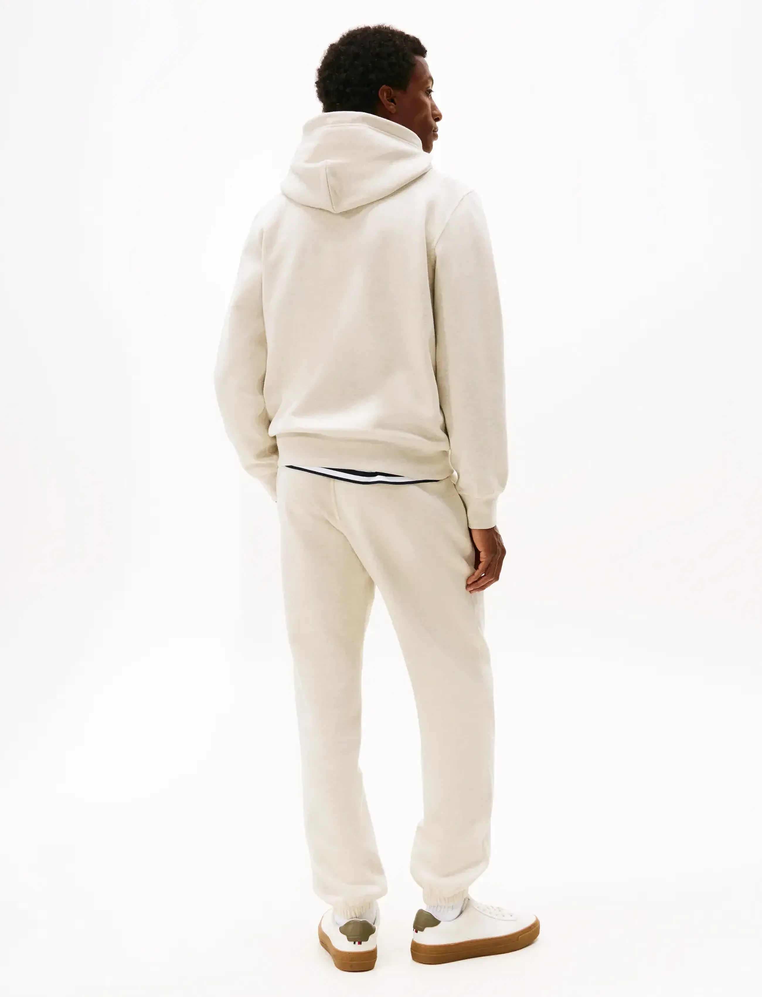 Tommy Hilfiger - ESS SEASONAL FLEECE HOODY - hættetrøjer - heathered oatmilk - 4