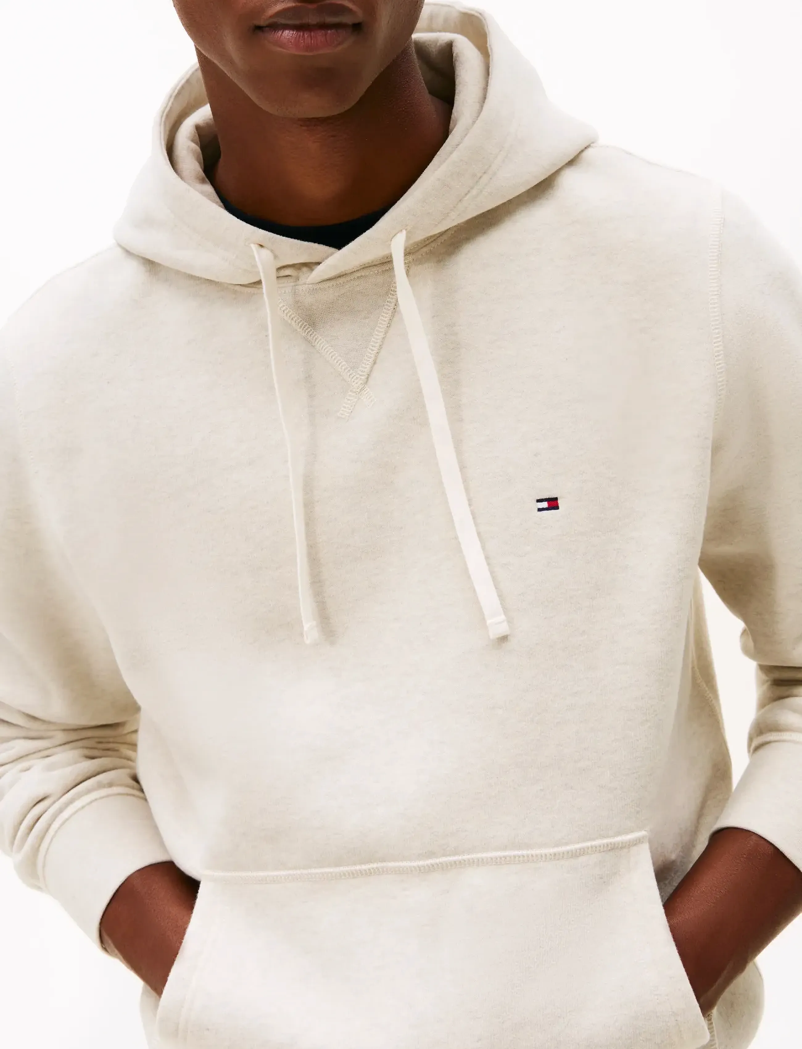 Tommy Hilfiger - ESS SEASONAL FLEECE HOODY - hættetrøjer - heathered oatmilk - 5