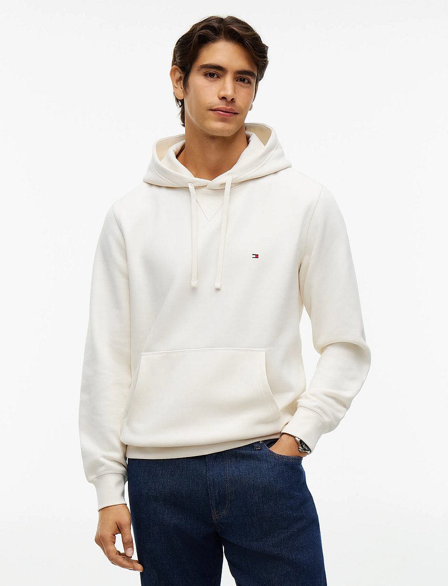 Tommy Hilfiger - ESS SEASONAL FLEECE HOODY - hoodies - ivory petal - 0