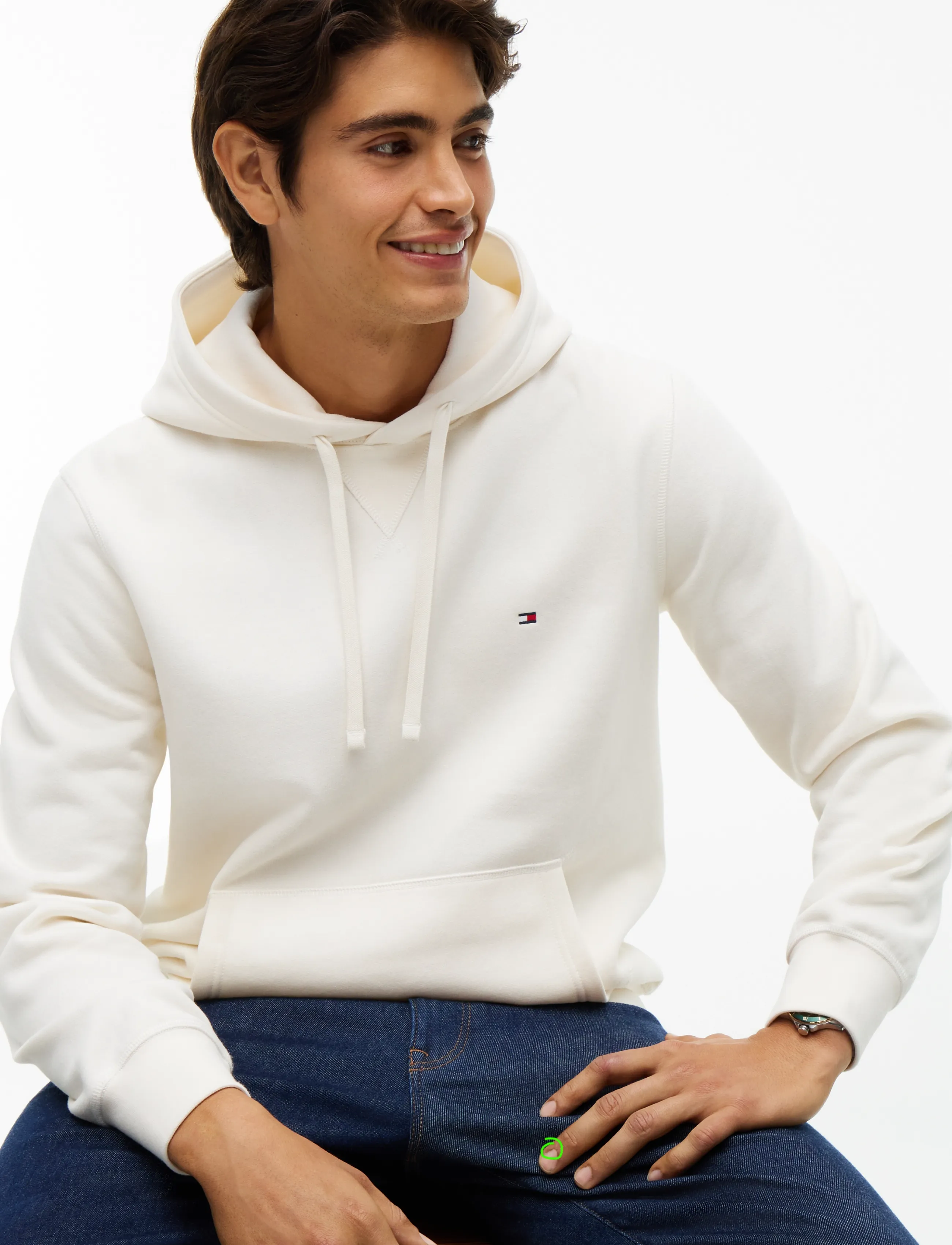 Tommy Hilfiger - ESS SEASONAL FLEECE HOODY - hoodies - ivory petal - 3