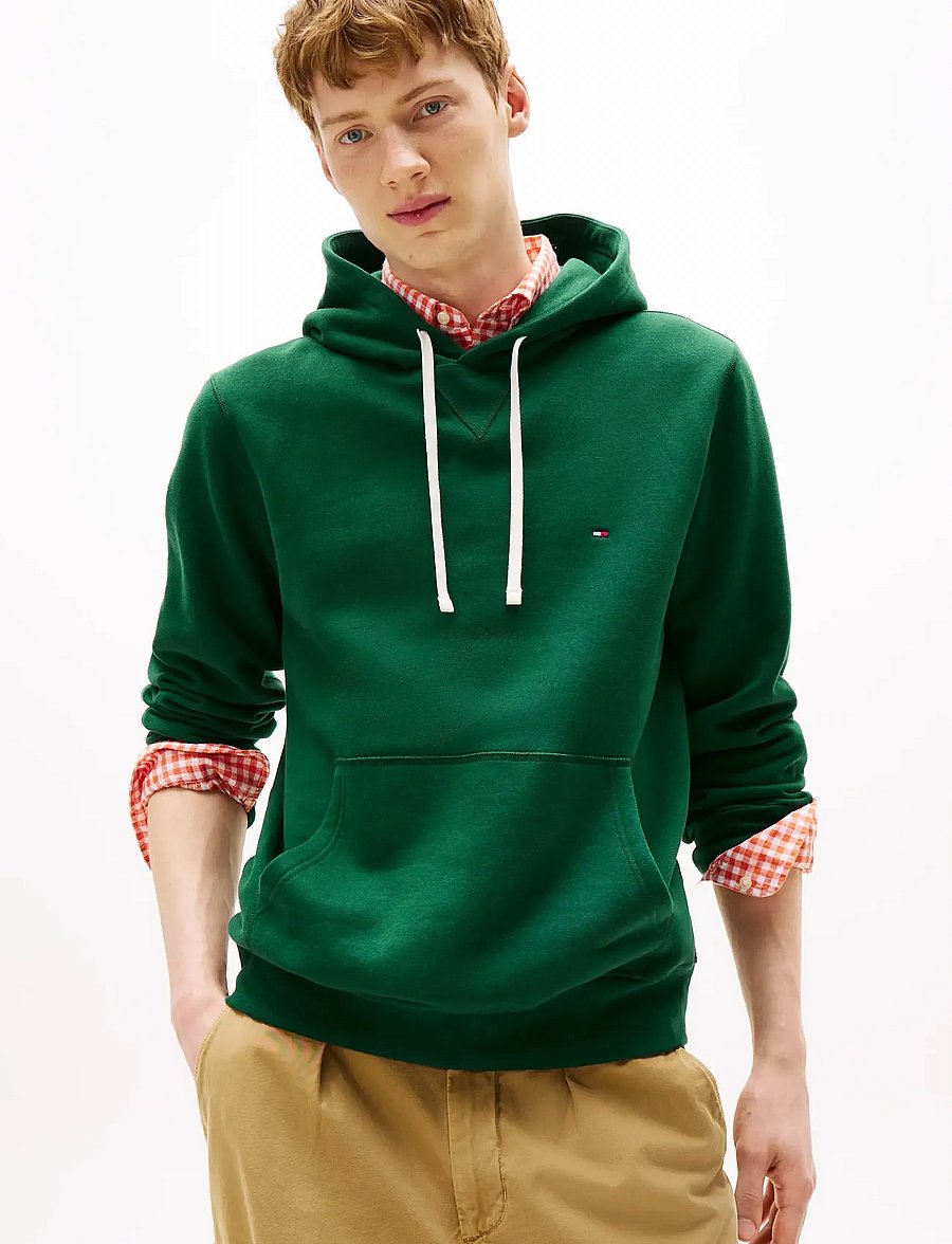 Tommy Hilfiger - ESS SEASONAL FLEECE HOODY - kapuzenpullover - ornamental green - 0