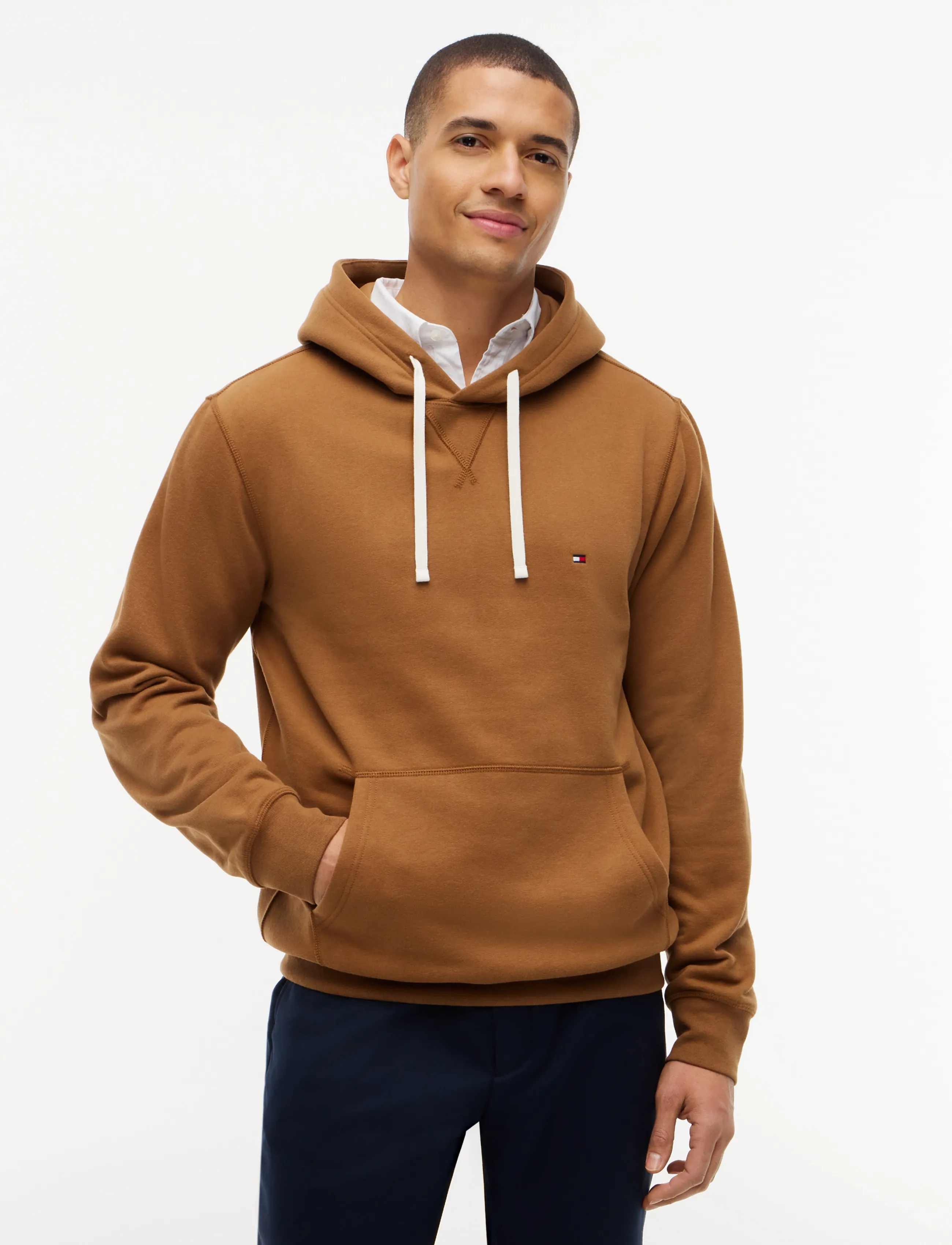 Tommy Hilfiger ESS SEASONAL FLEECE HOODY - Hoodies - TIMELESS TAWNY / brown