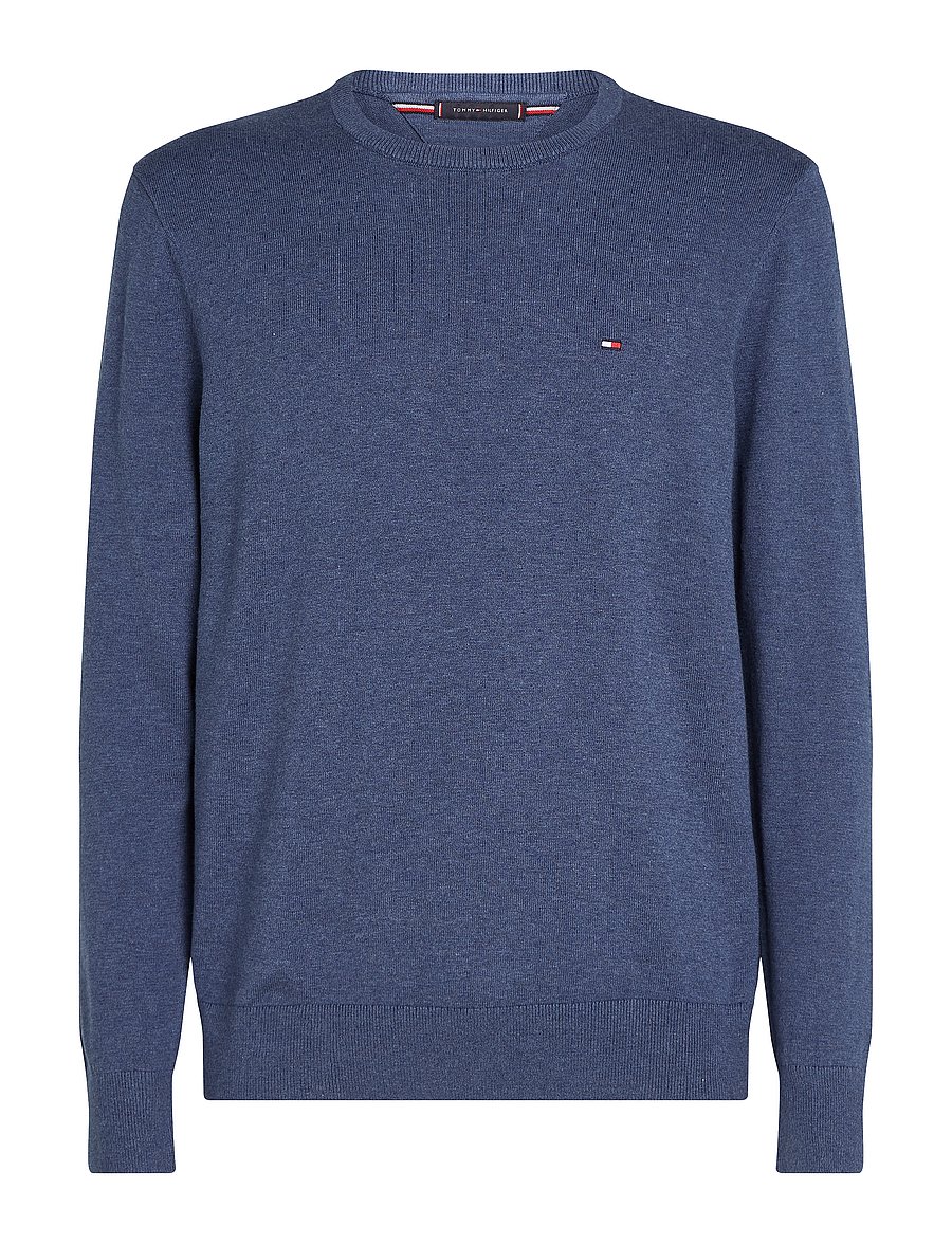 Tommy Hilfiger - ESSENTIAL SSNL COTTON CREW NECK - rundhals - aegean sea heather - 1
