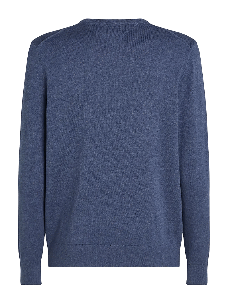 Tommy Hilfiger - ESSENTIAL SSNL COTTON CREW NECK - round necks - aegean sea heather - 2