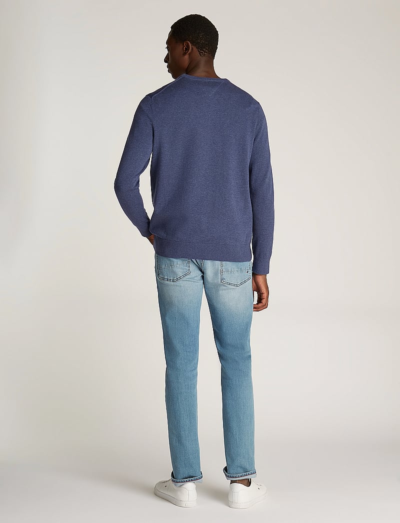 Tommy Hilfiger - ESSENTIAL SSNL COTTON CREW NECK - round necks - aegean sea heather - 3