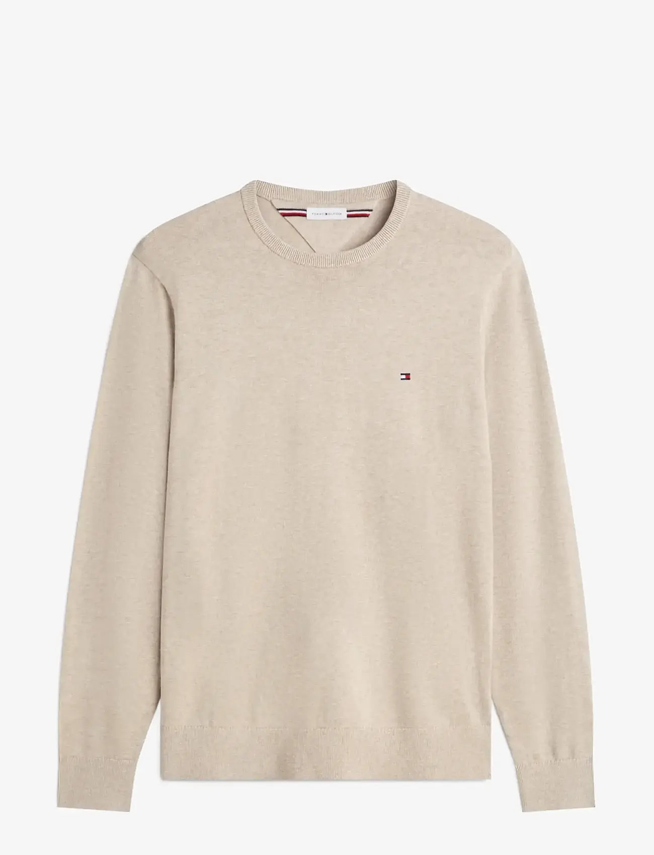 Tommy Hilfiger - ESSENTIAL SSNL COTTON CREW NECK - rund hals - batique khaki heather - 1