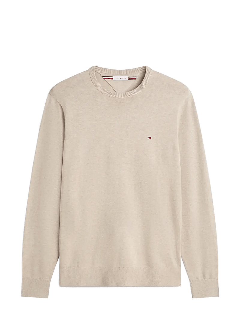 Tommy Hilfiger - ESSENTIAL SSNL COTTON CREW NECK - rundhals - batique khaki heather - 1
